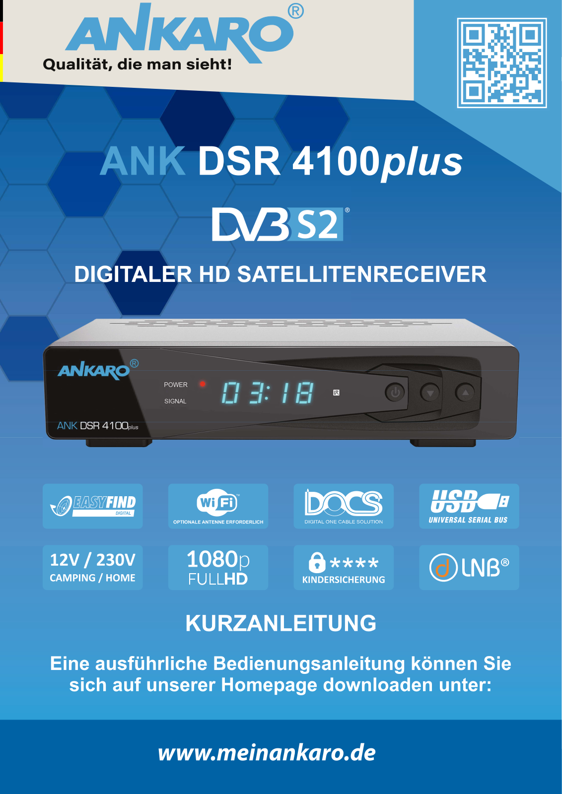 Ankaro ANK DSR 4100 Plus User guide - ManualMachine.com