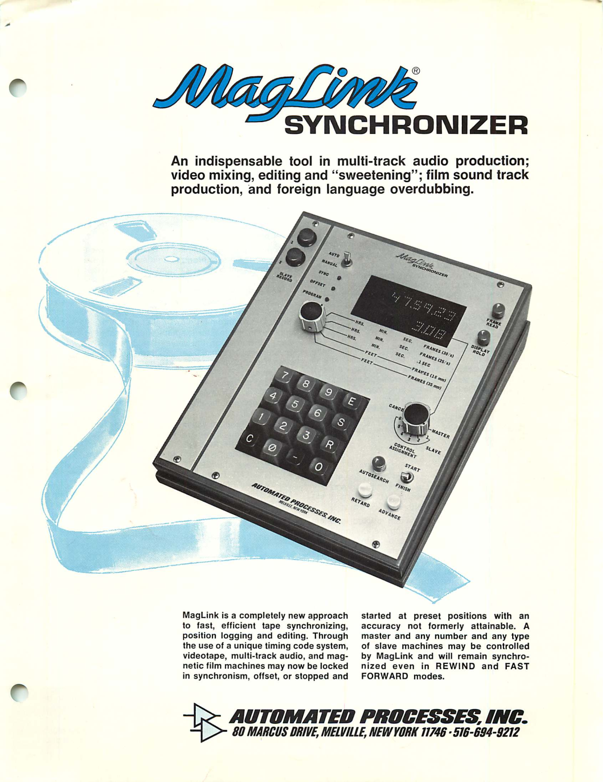 Automated Processes MagicLink 260, MagicLink 220, MagicLink 230, MagicLink 211, MagicLink 210 Service Manual - ManualMachine.com