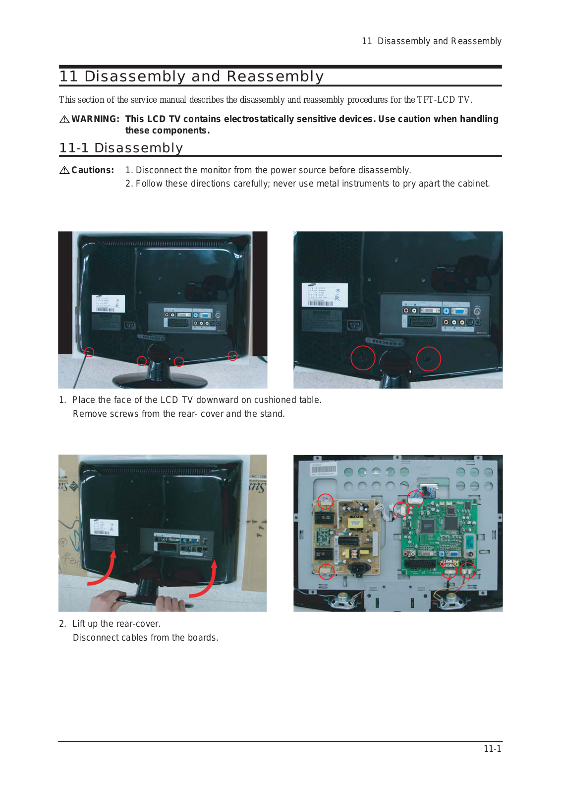 Samsung LE19R71W, LE19R71B 06 Disassembly & Reassembly