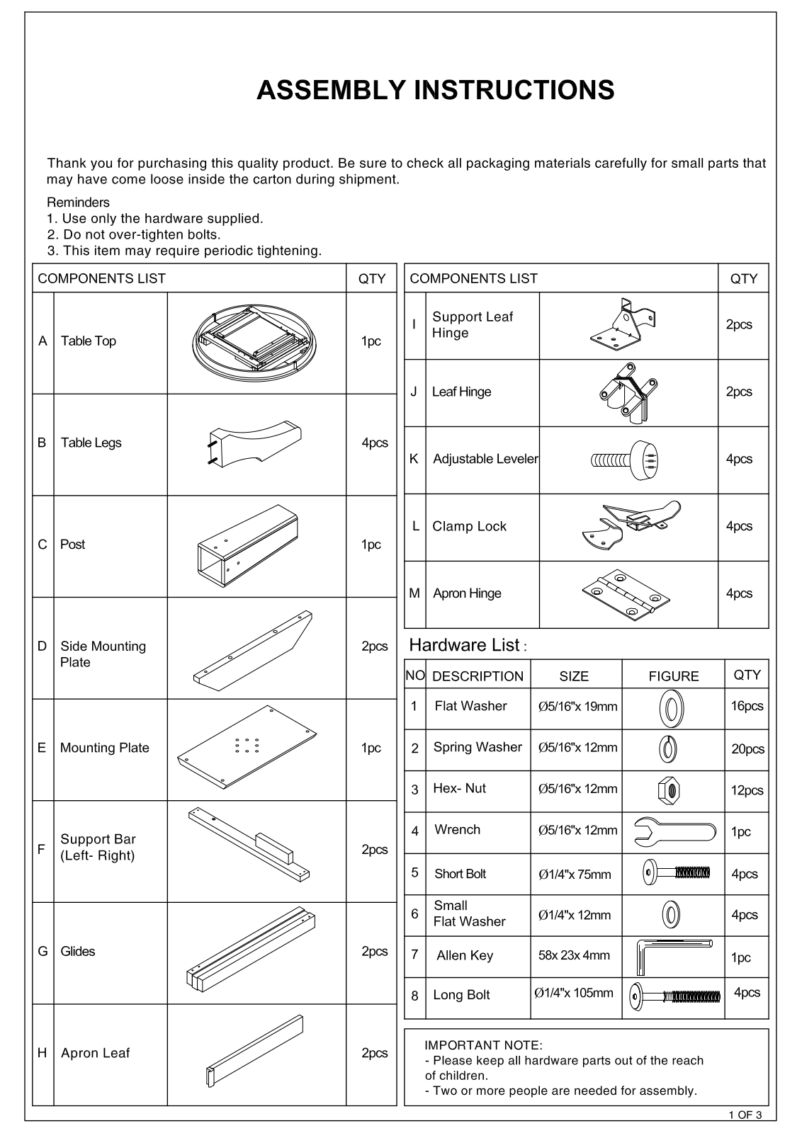 Loon Peak W005059244 Installation & Assembly - ManualMachine.com