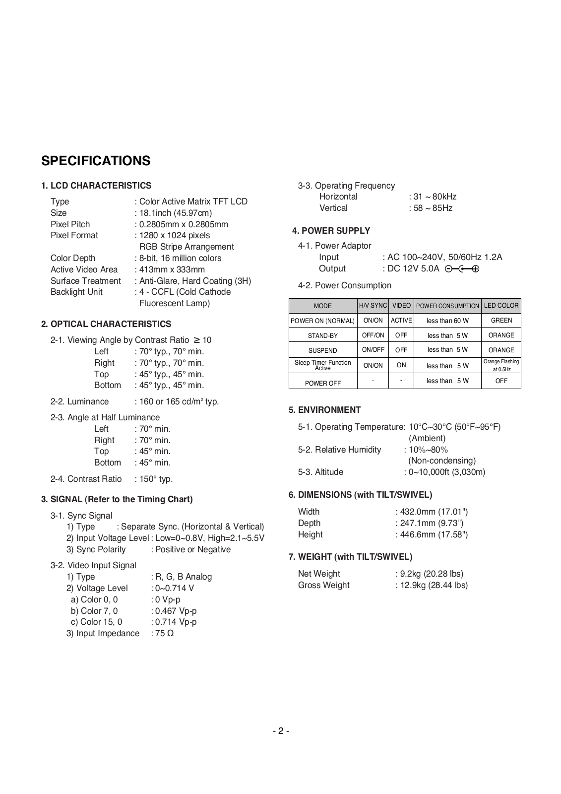 LG LQ800 Service Manual