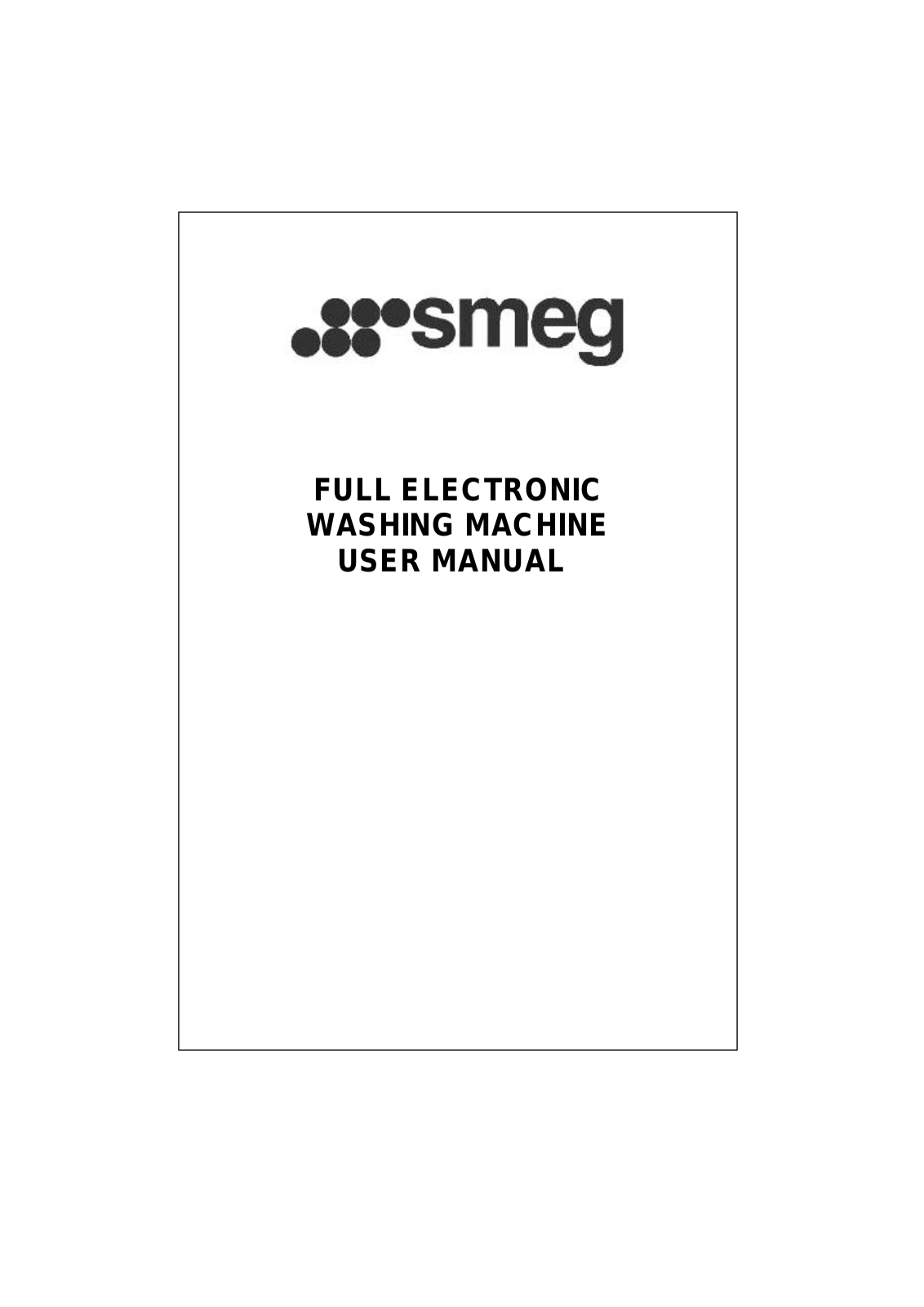 Smeg SWM107 User Manual