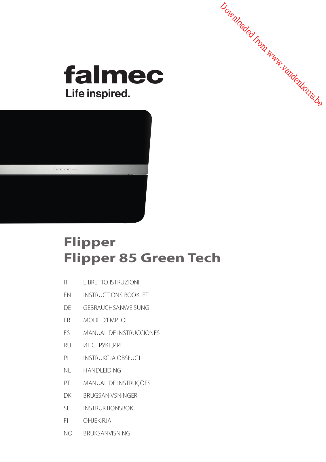 FALMEC Flipper, Flipper 85 User Manual