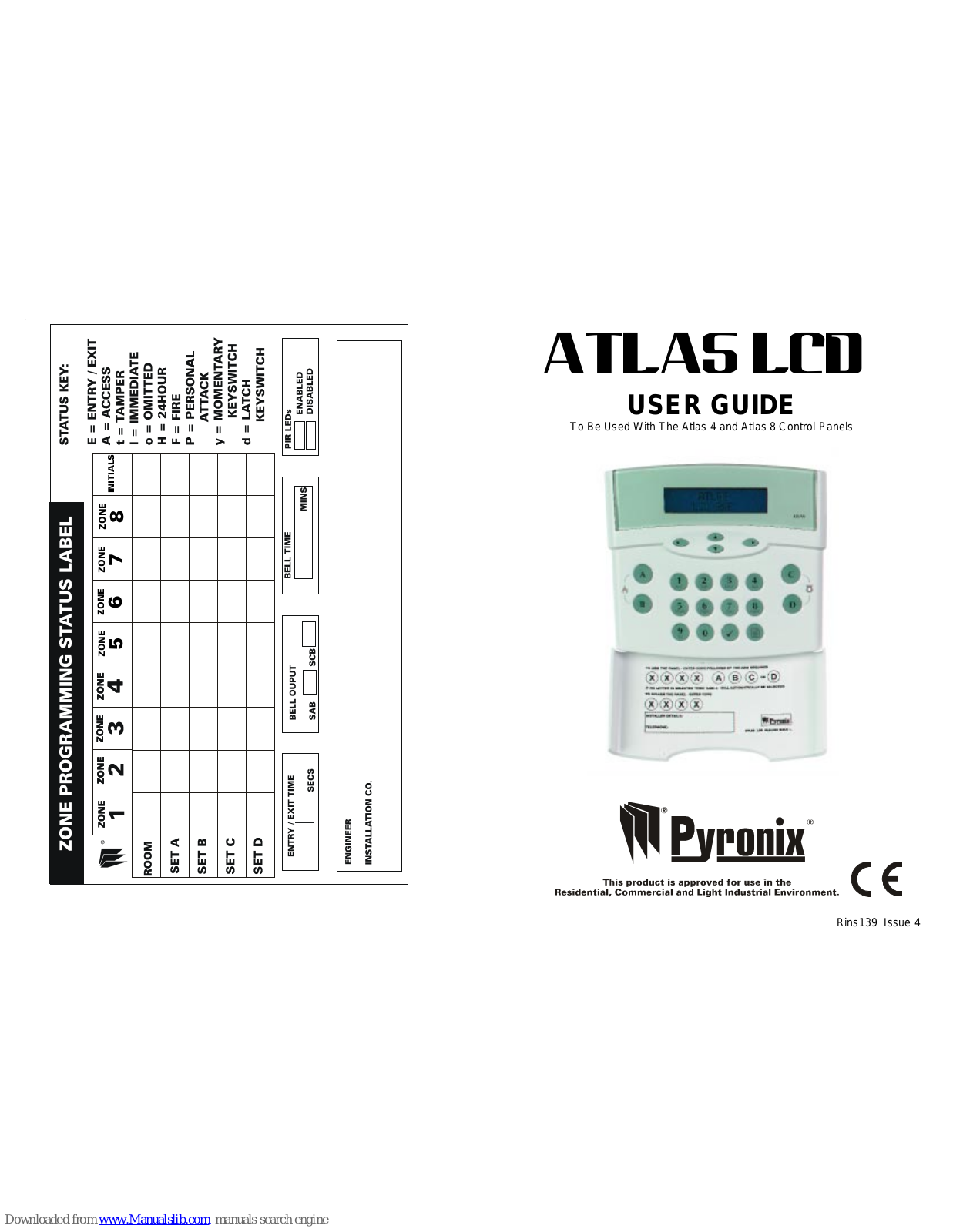 Pyronix Atlas LCD User Manual