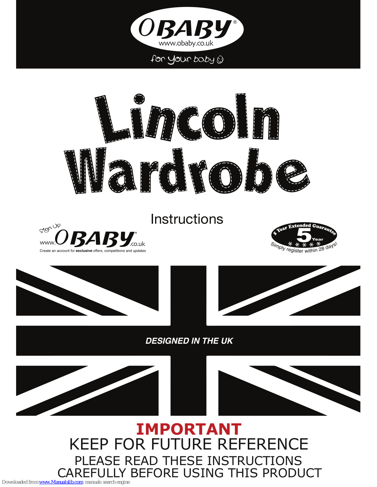 OBaby Lincoln Instructions Manual