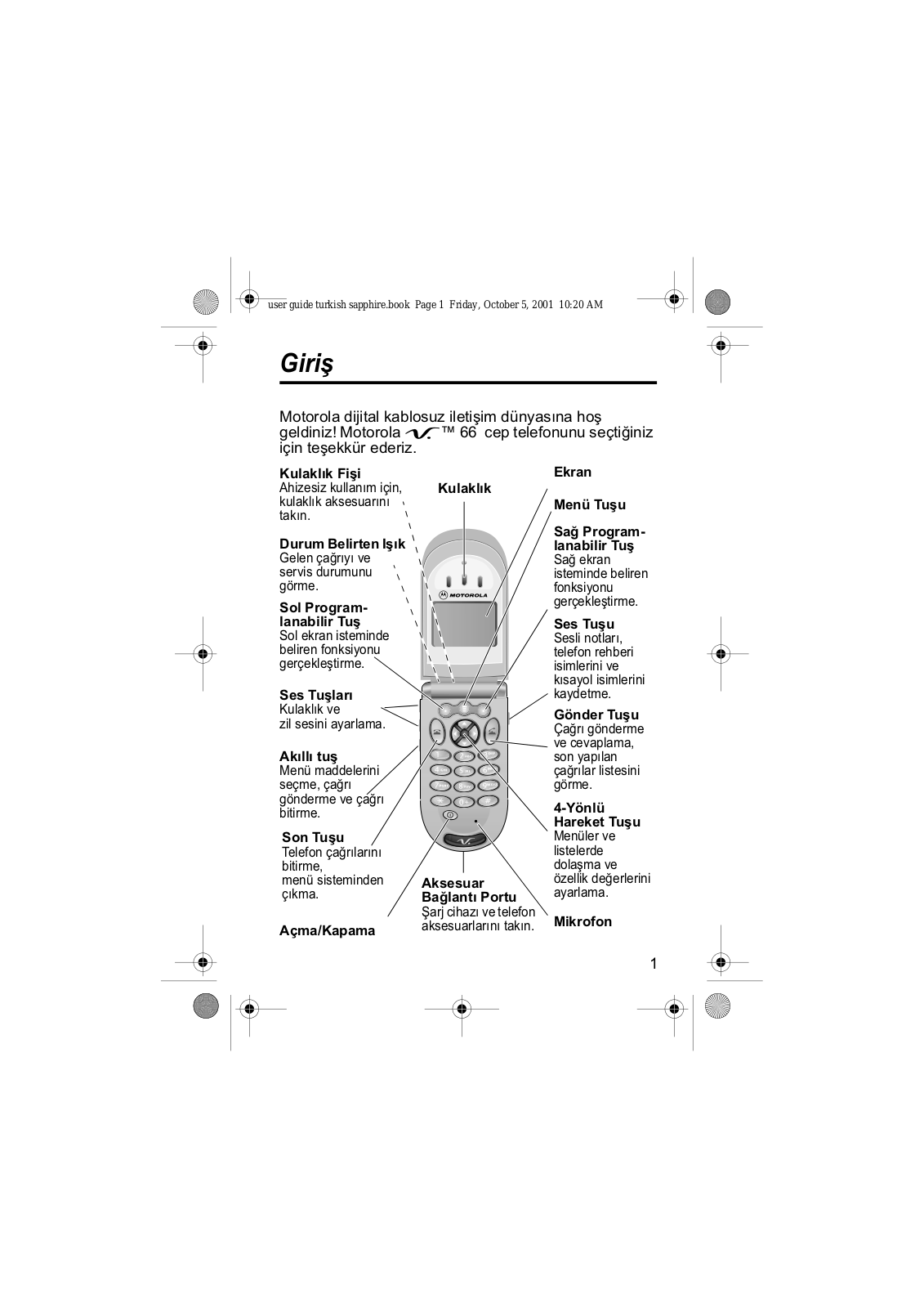 Motorola V66 User Manual