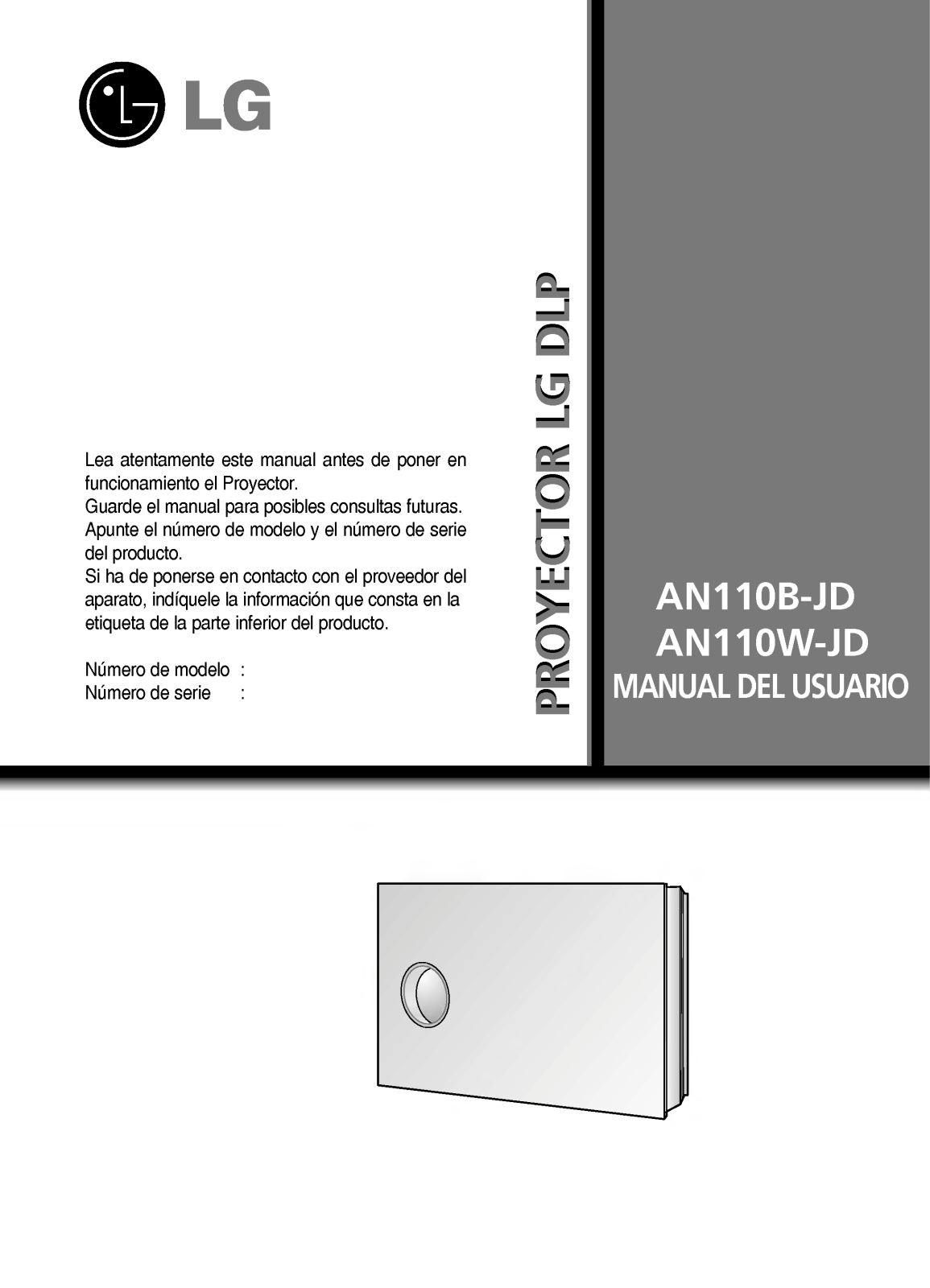 Lg AN110B-JD, AN110W-JD User Manual