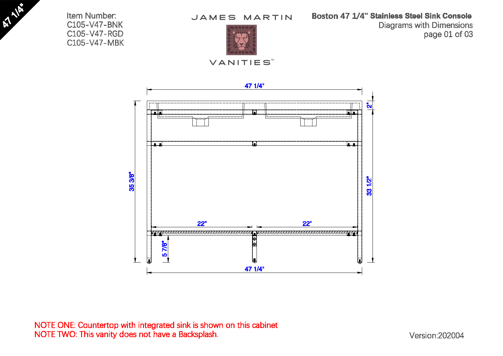 James Martin Furniture JMT12743 Specifications - ManualMachine.com