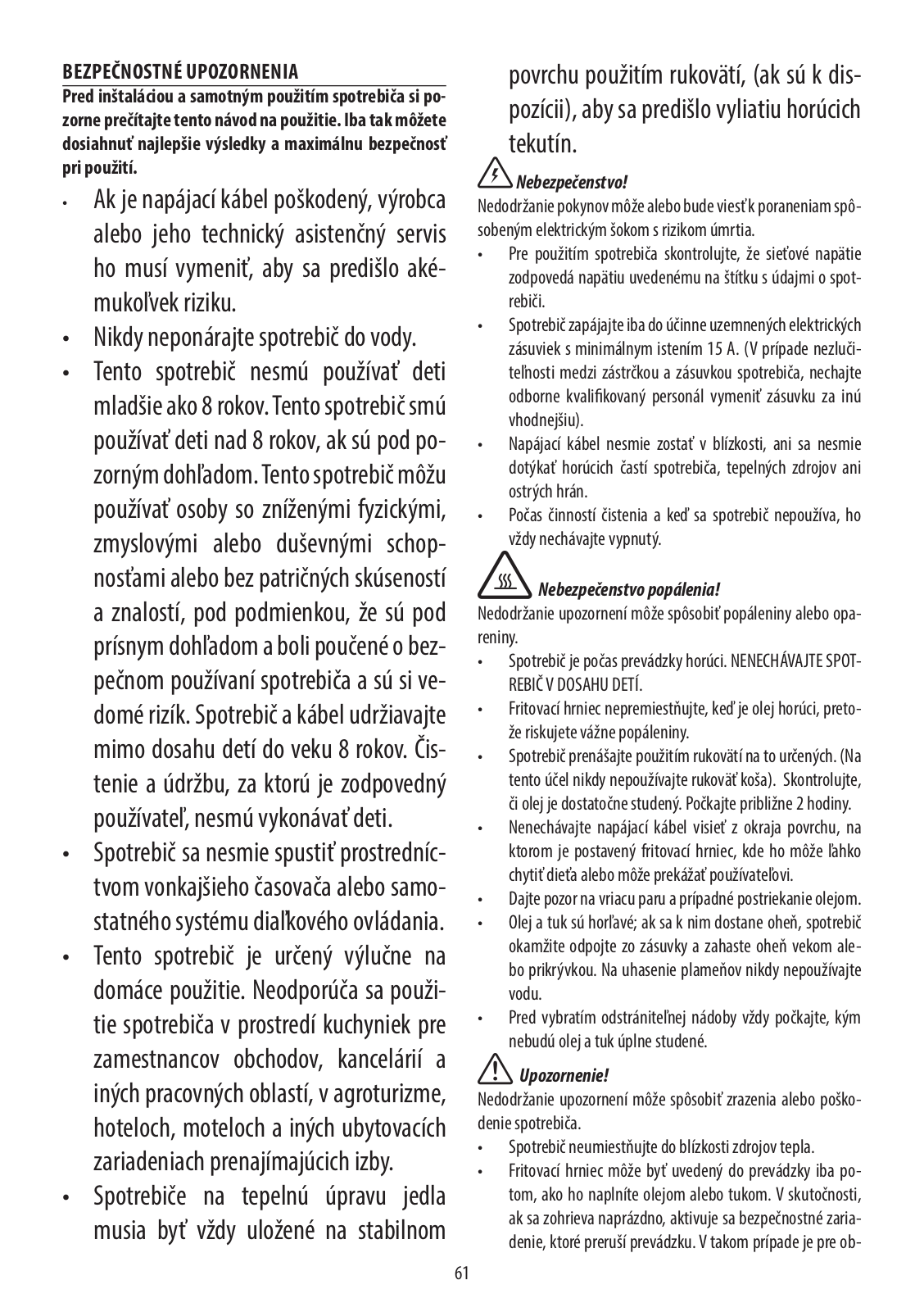 Delonghi F44532CZ, F44510CZ Instruction manuals