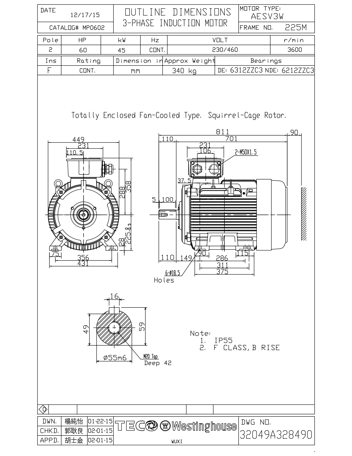 Teco MP0602 Reference Drawing