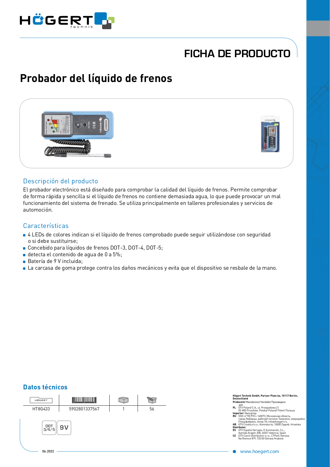 Hoegert HT8G433 User guide - ManualMachine.com