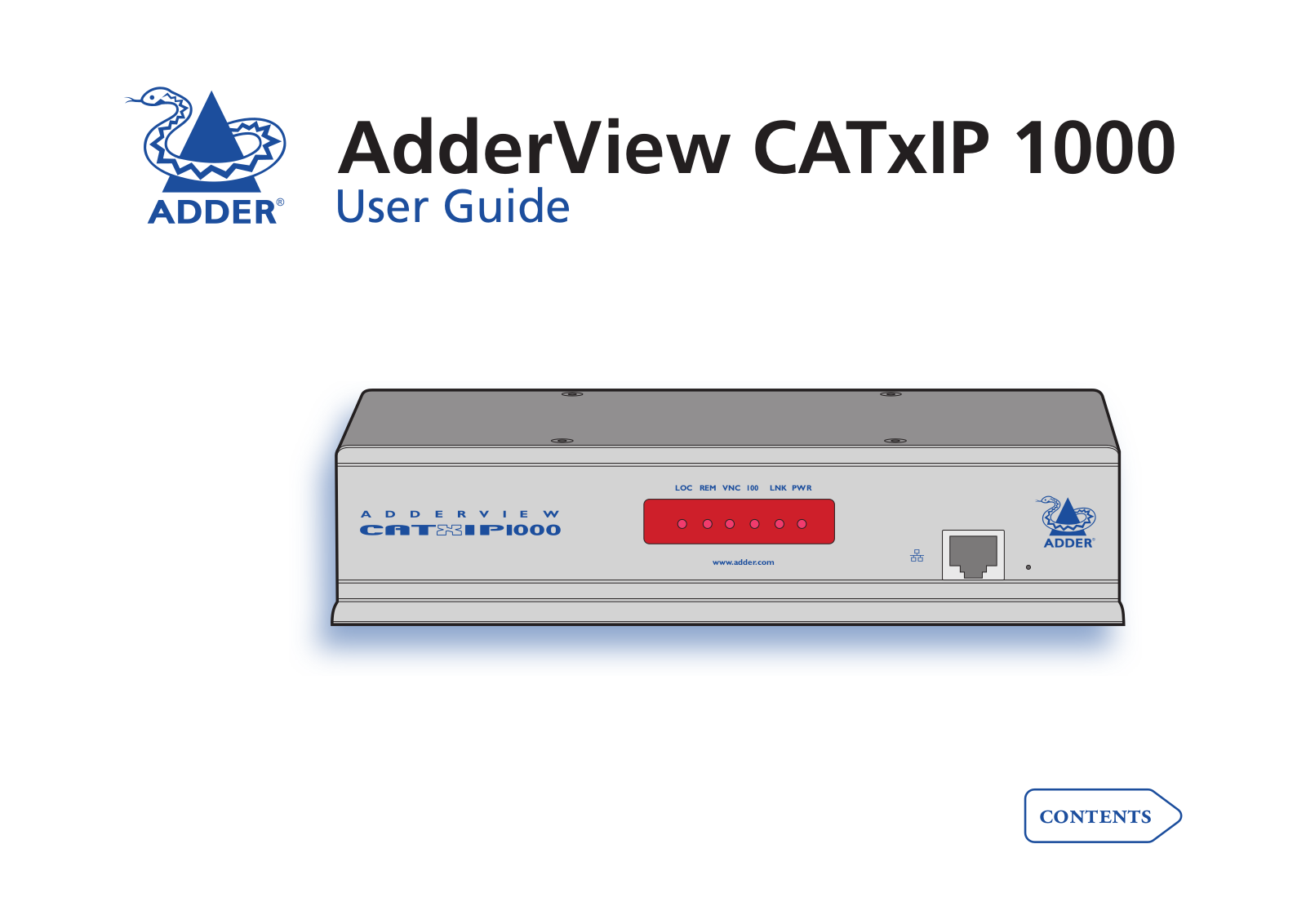 Adder Technology IP 1000 User Manual