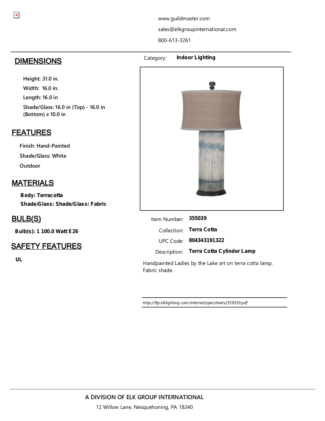 ELK Home 355039 User Manual