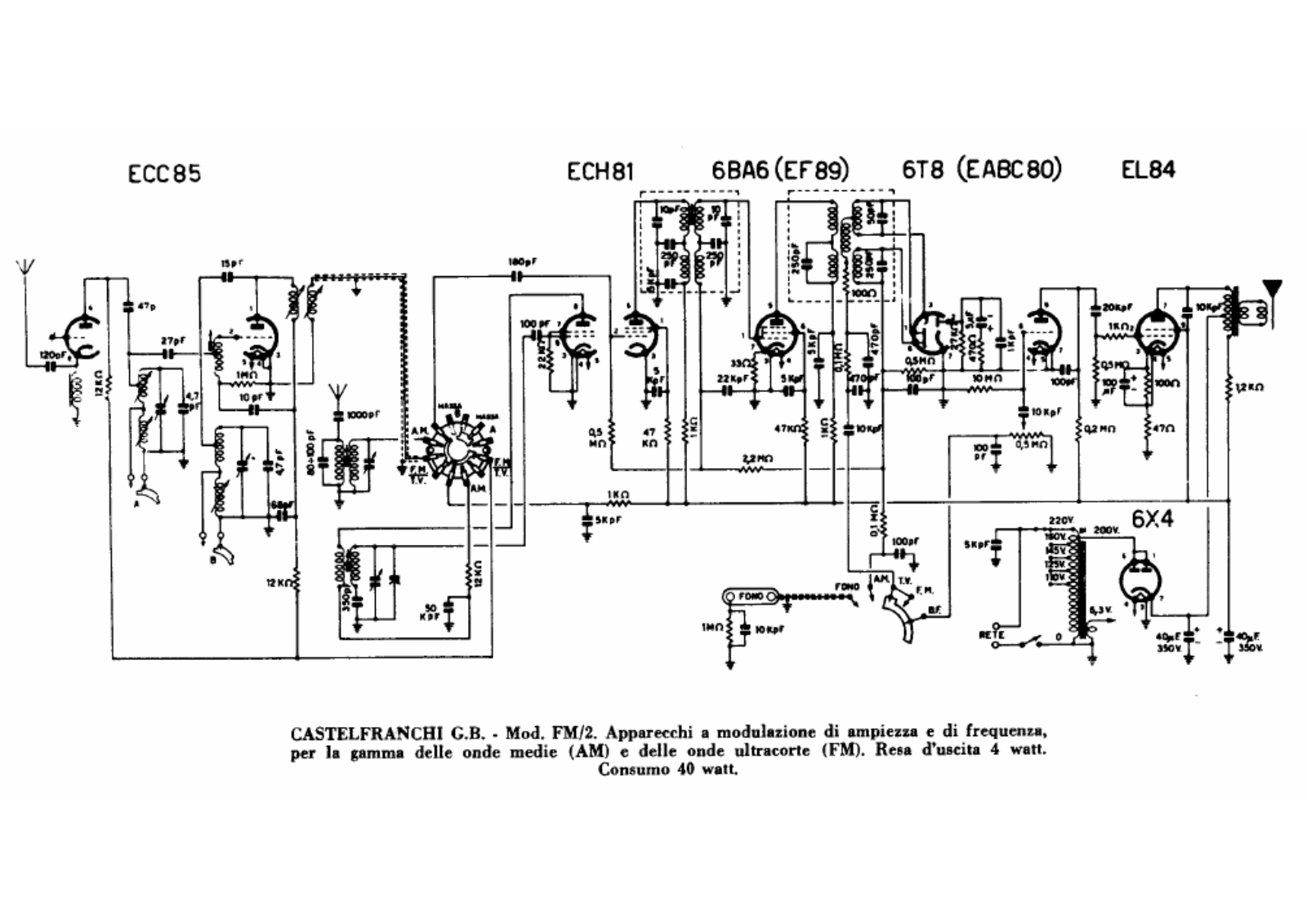 Castelfranchi fm2 schematic