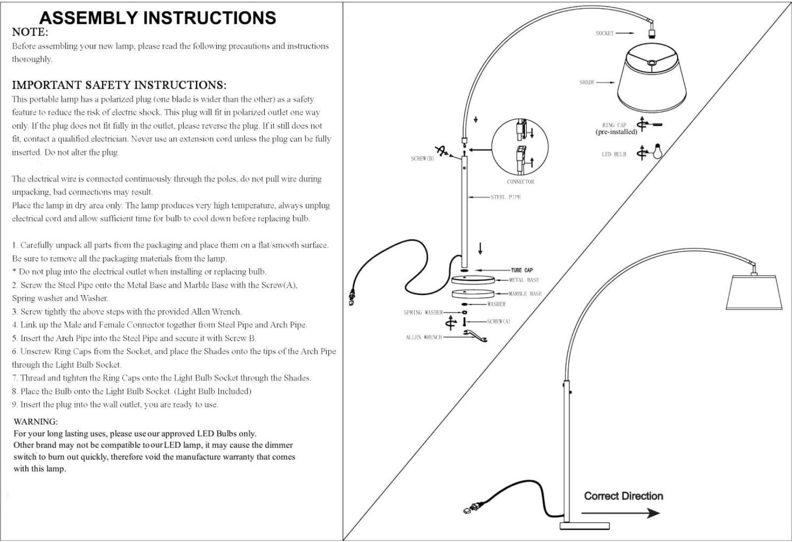 George Oliver BPSU1005 Assembly Instructions - ManualMachine.com