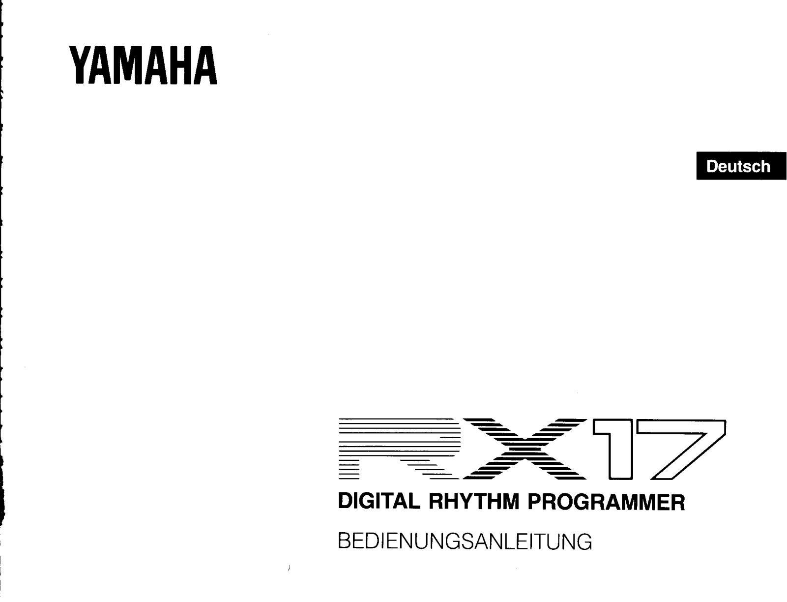 Yamaha RX-17 User Manual