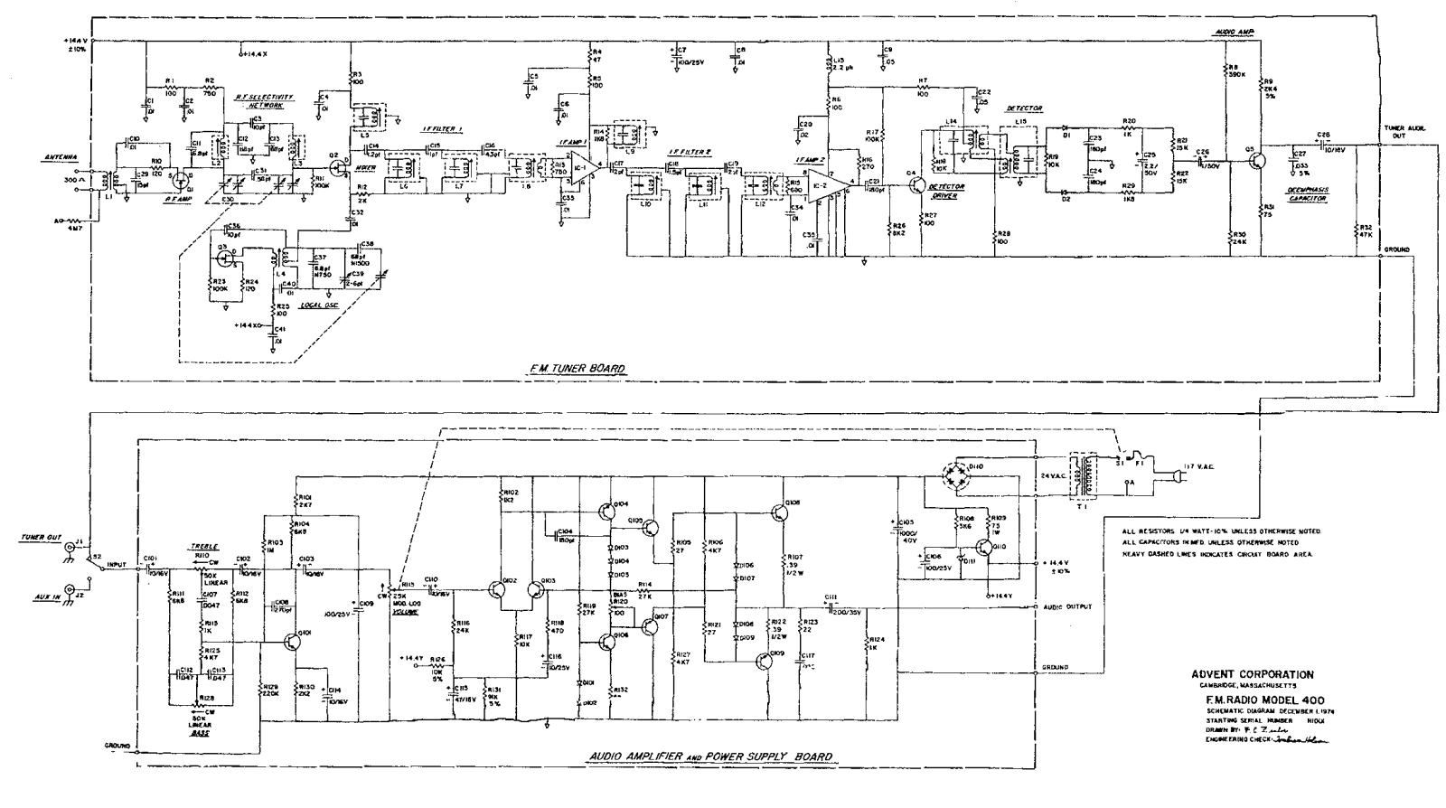 Advent 400 Schematic