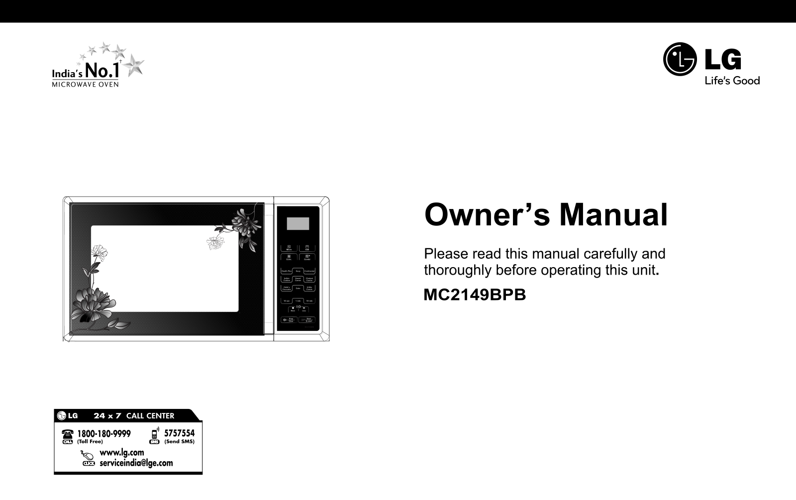 LG MC2149BPB Owner’s Manual