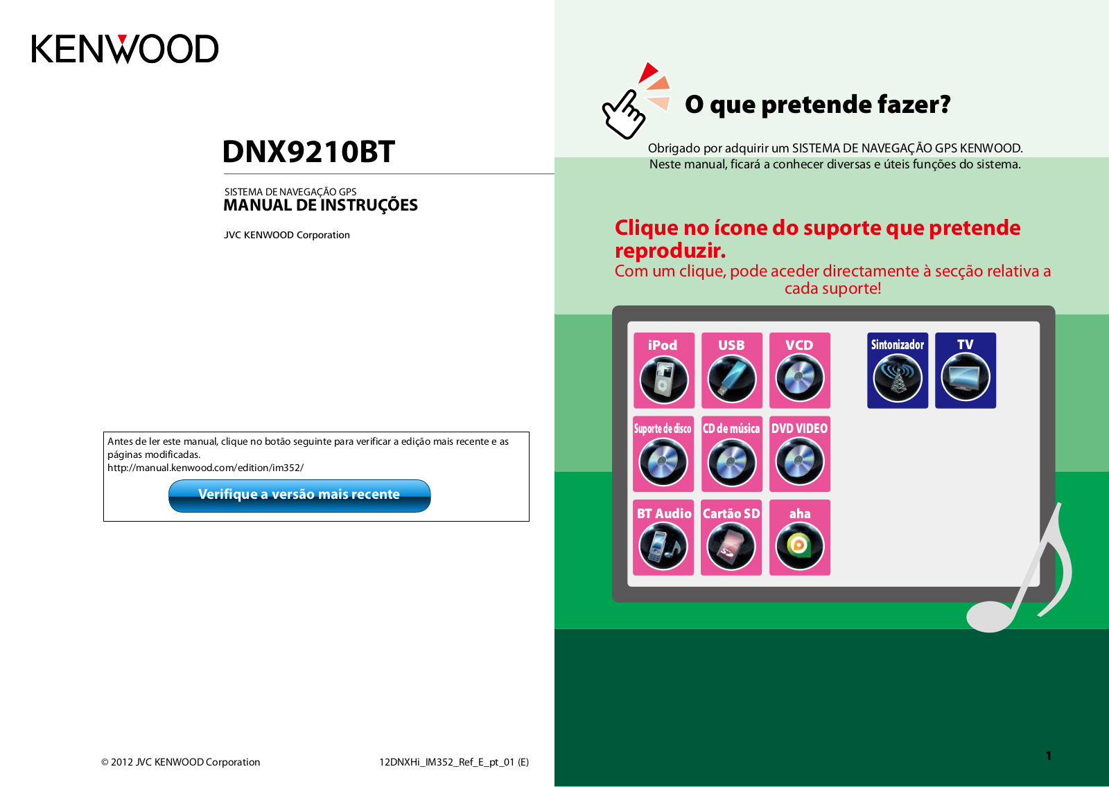 Kenwood DNX9210BT User Manual