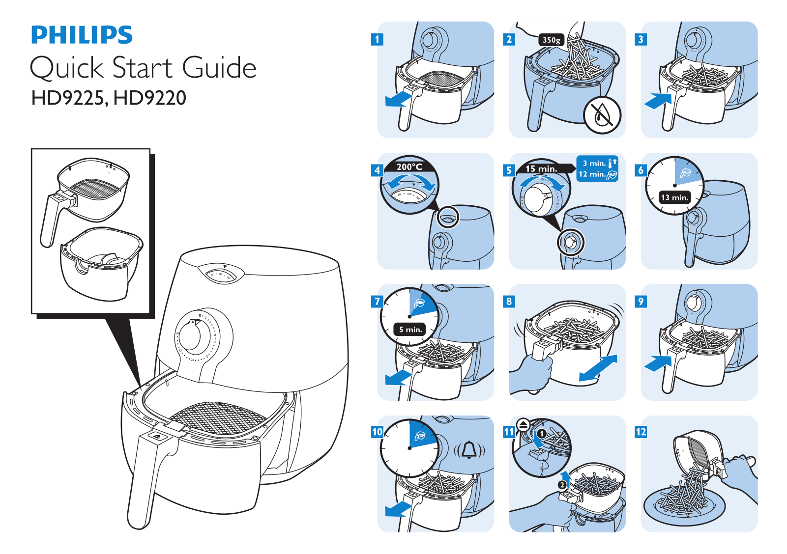 Philips HD-9225, HD-9220, HD9220/20 QUICK START GUIDE