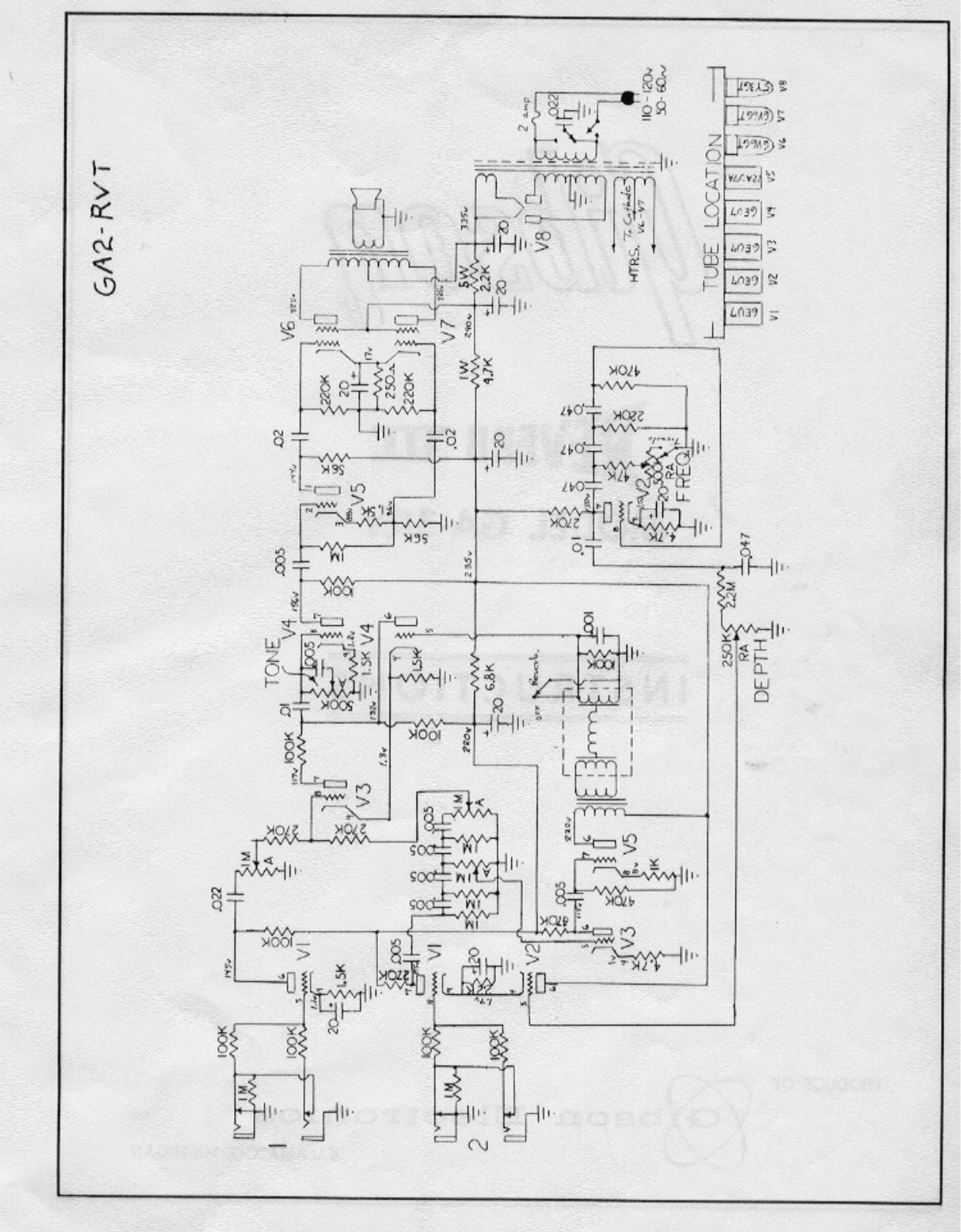 Gibson ga2 rvt schematic