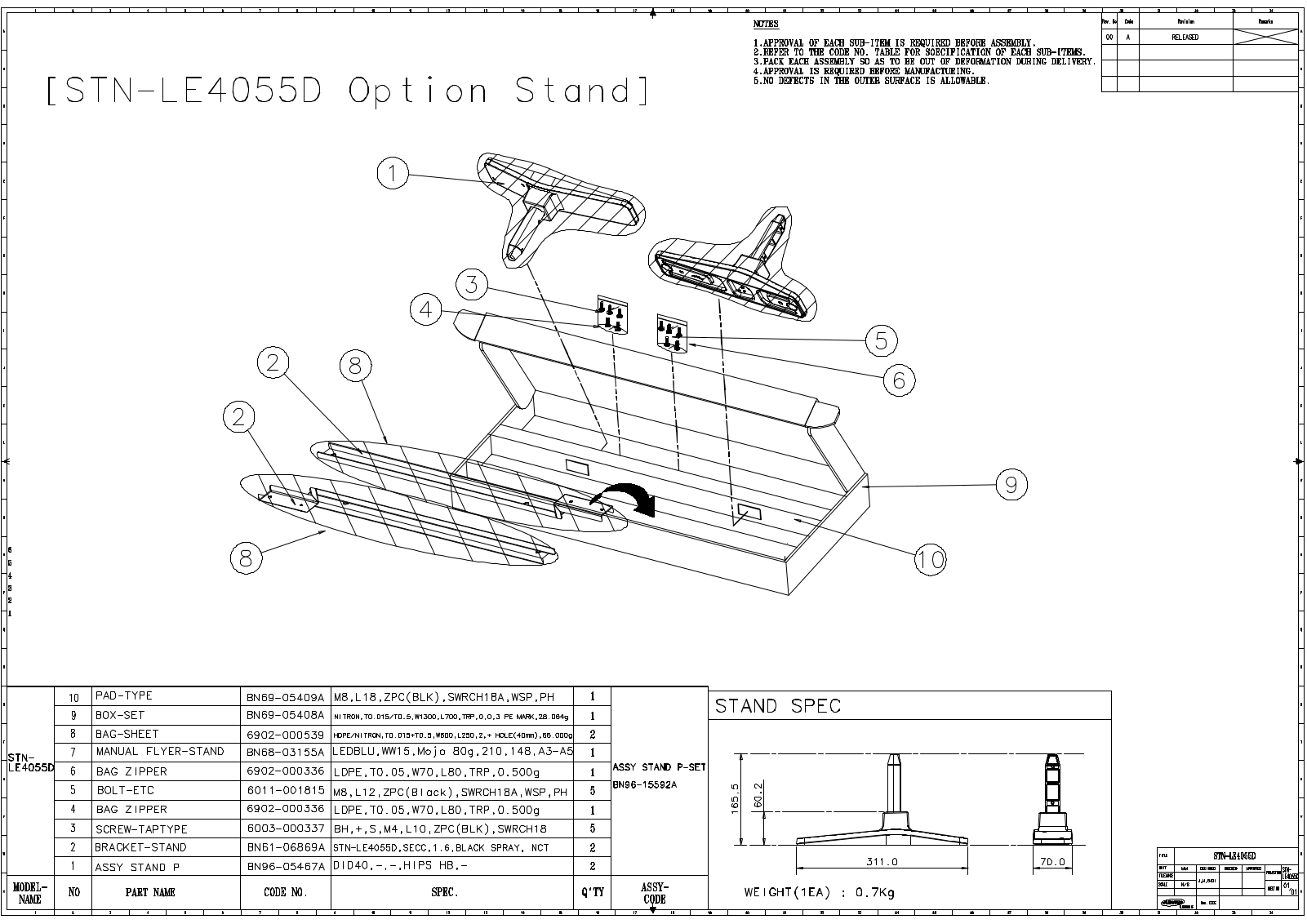 Samsung STNL4055AD User Manual