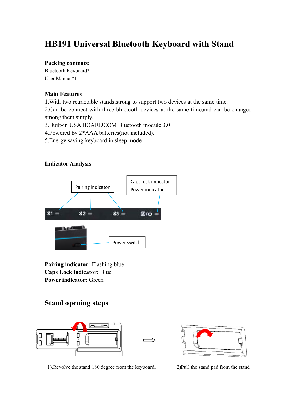 Hastech HB191 Users Manual