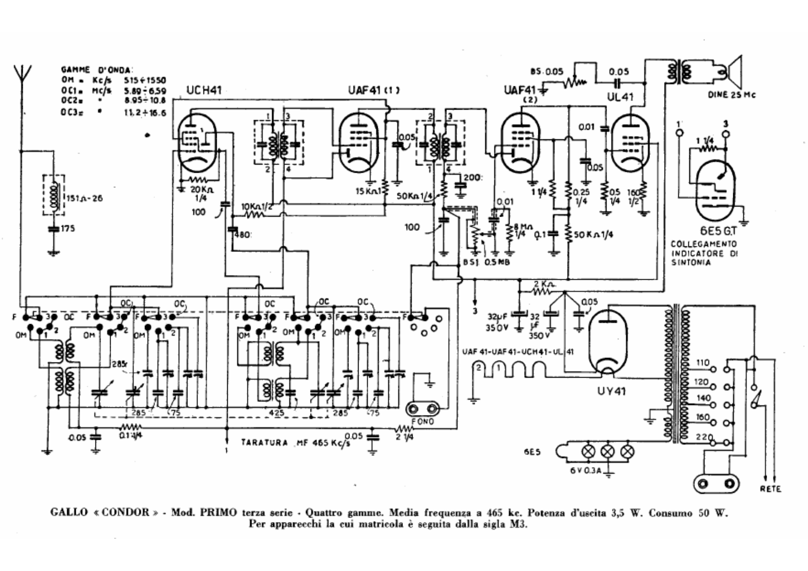 Condor primo iii schematic