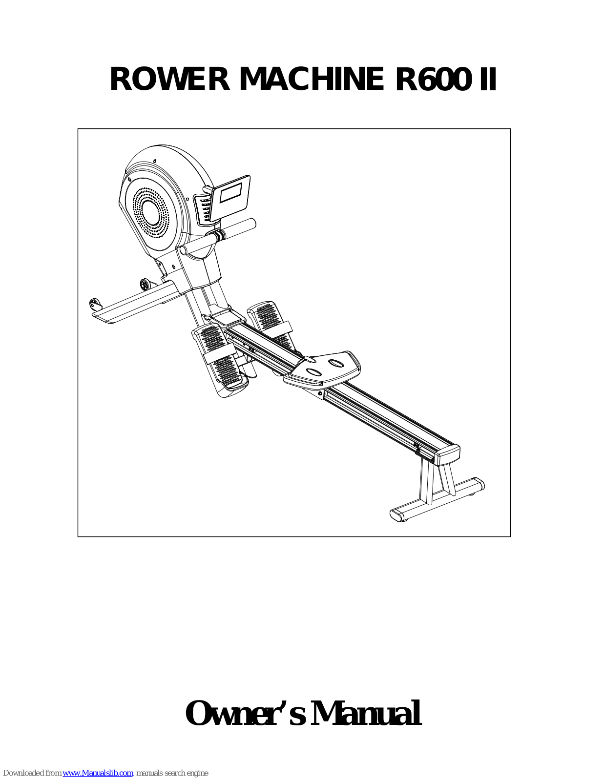 Casall R600 II Owner's Manual