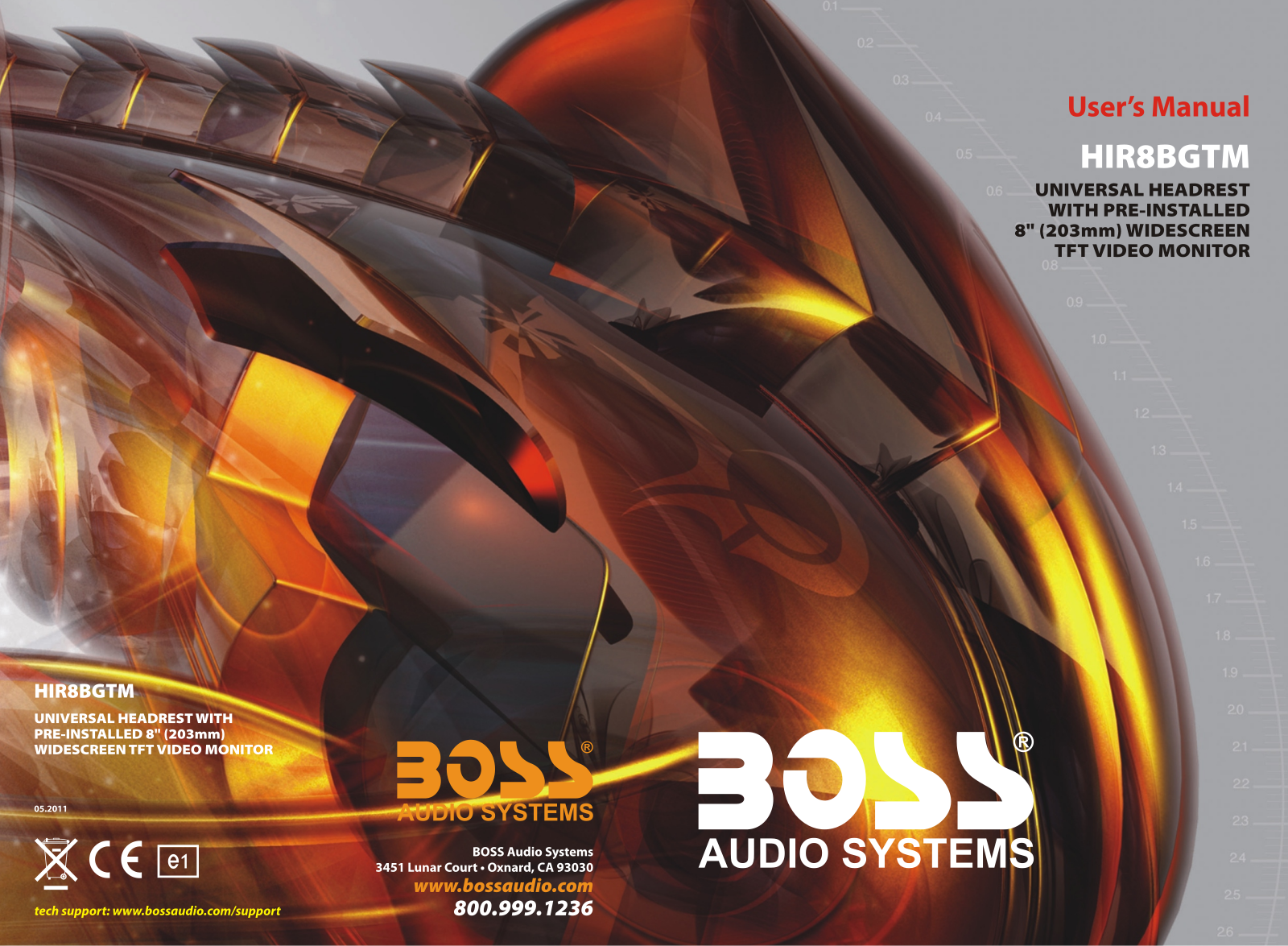 Boss Audio HIR8BGTM User Manual