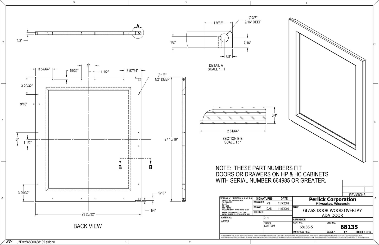 Perlick HA24WB34L Installation manual