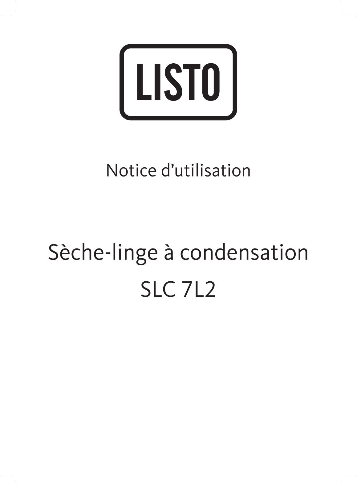 Listo SLC 7L2 User Manual