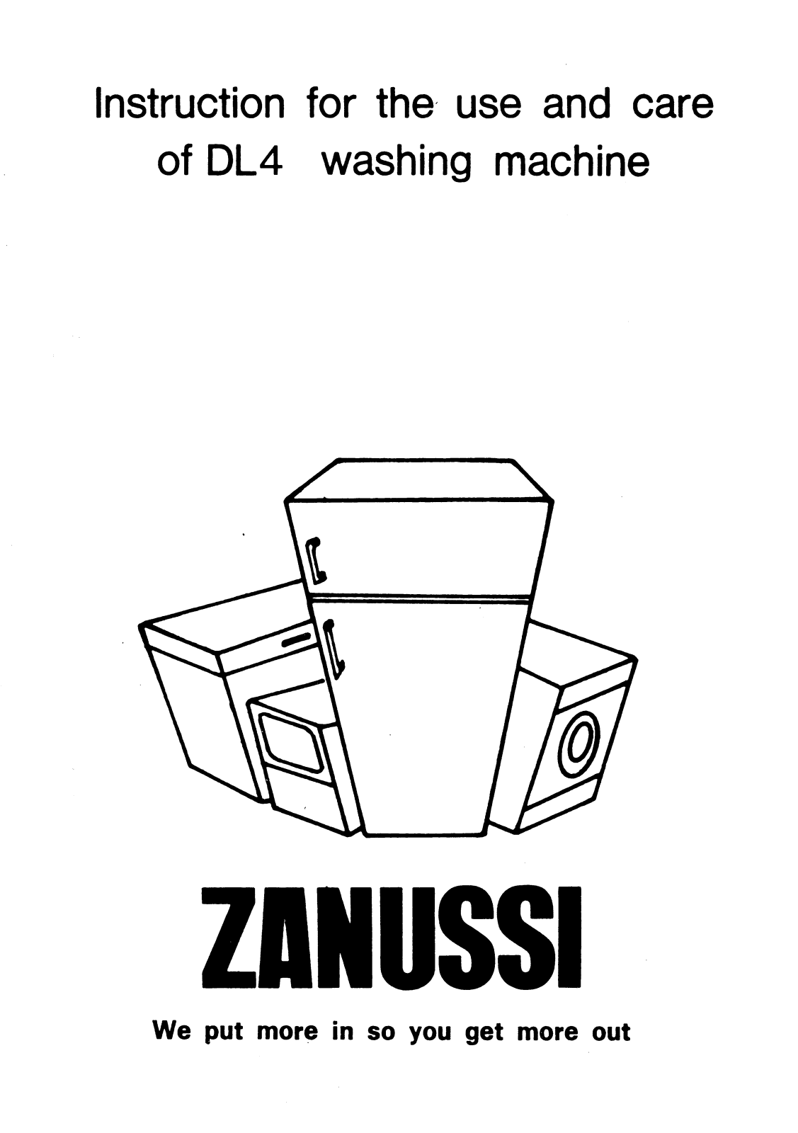 Zanussi DL4 User Manual