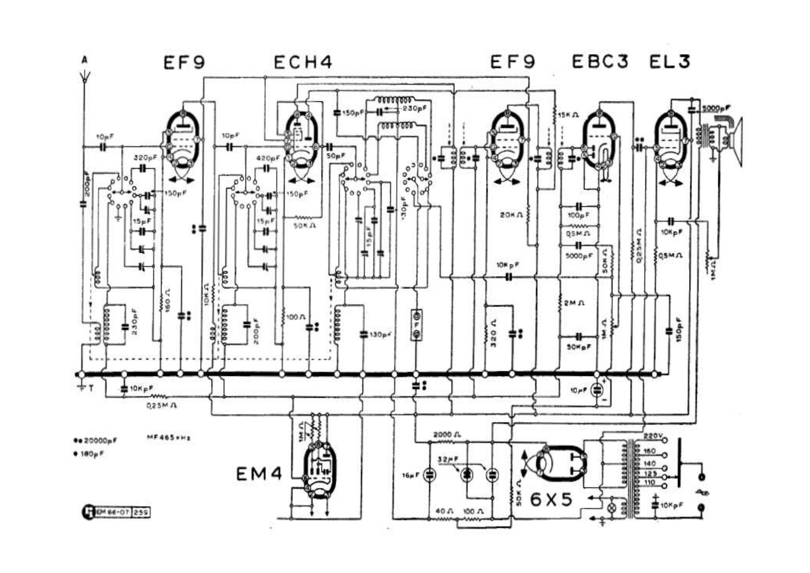 ABC Radiocostruzioni r961 schematic