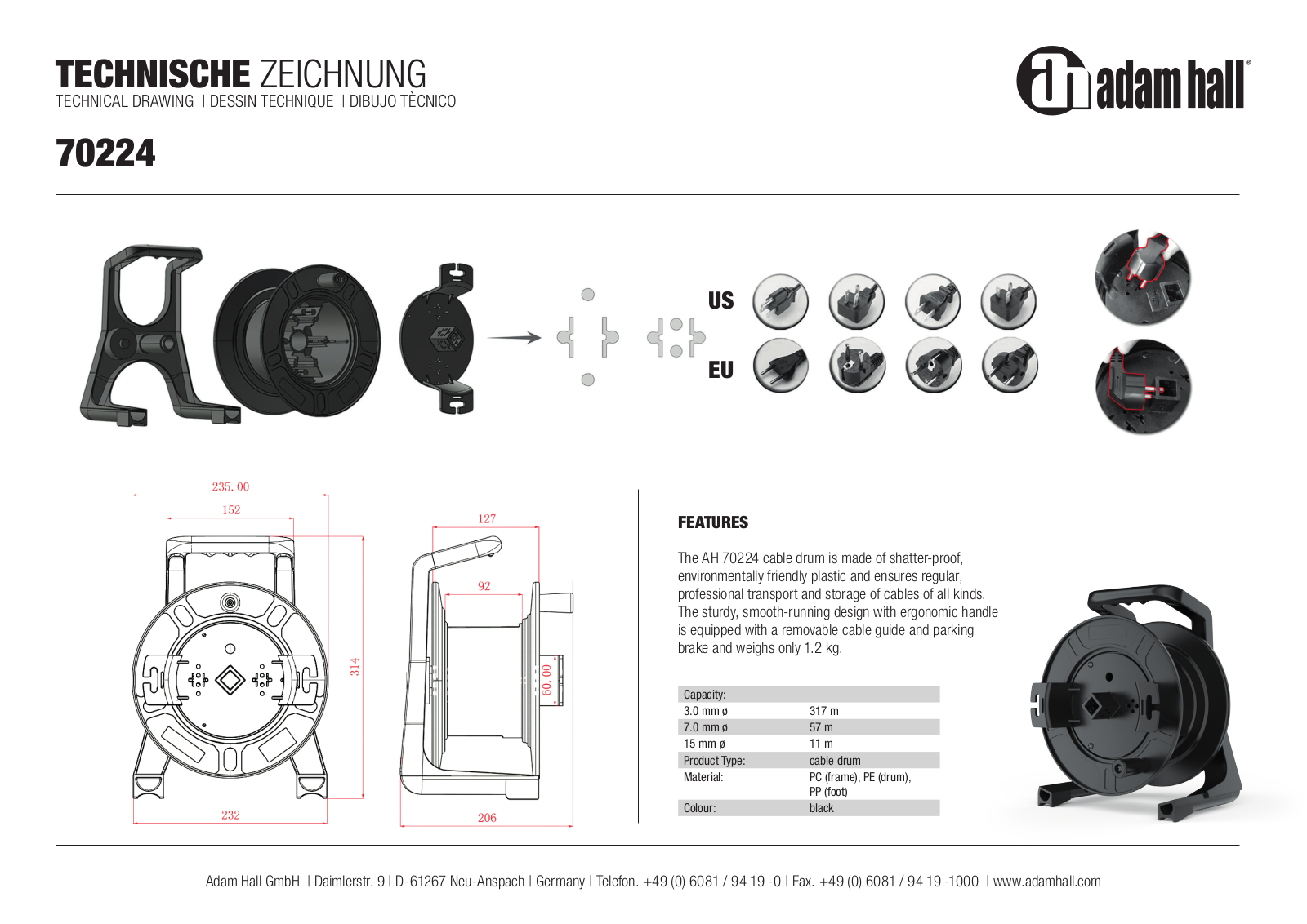 Adam Hall 70224 User guide - ManualMachine.com