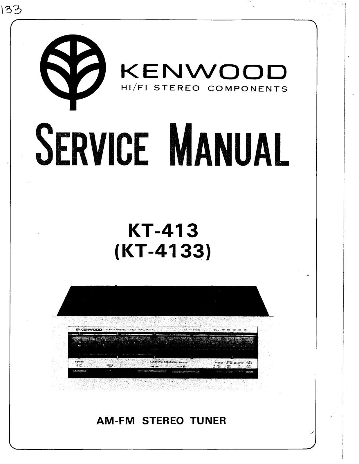 Kenwood KT-4133 Schematic