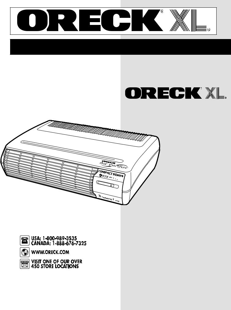 Oreck AIR COMPACT User Guide