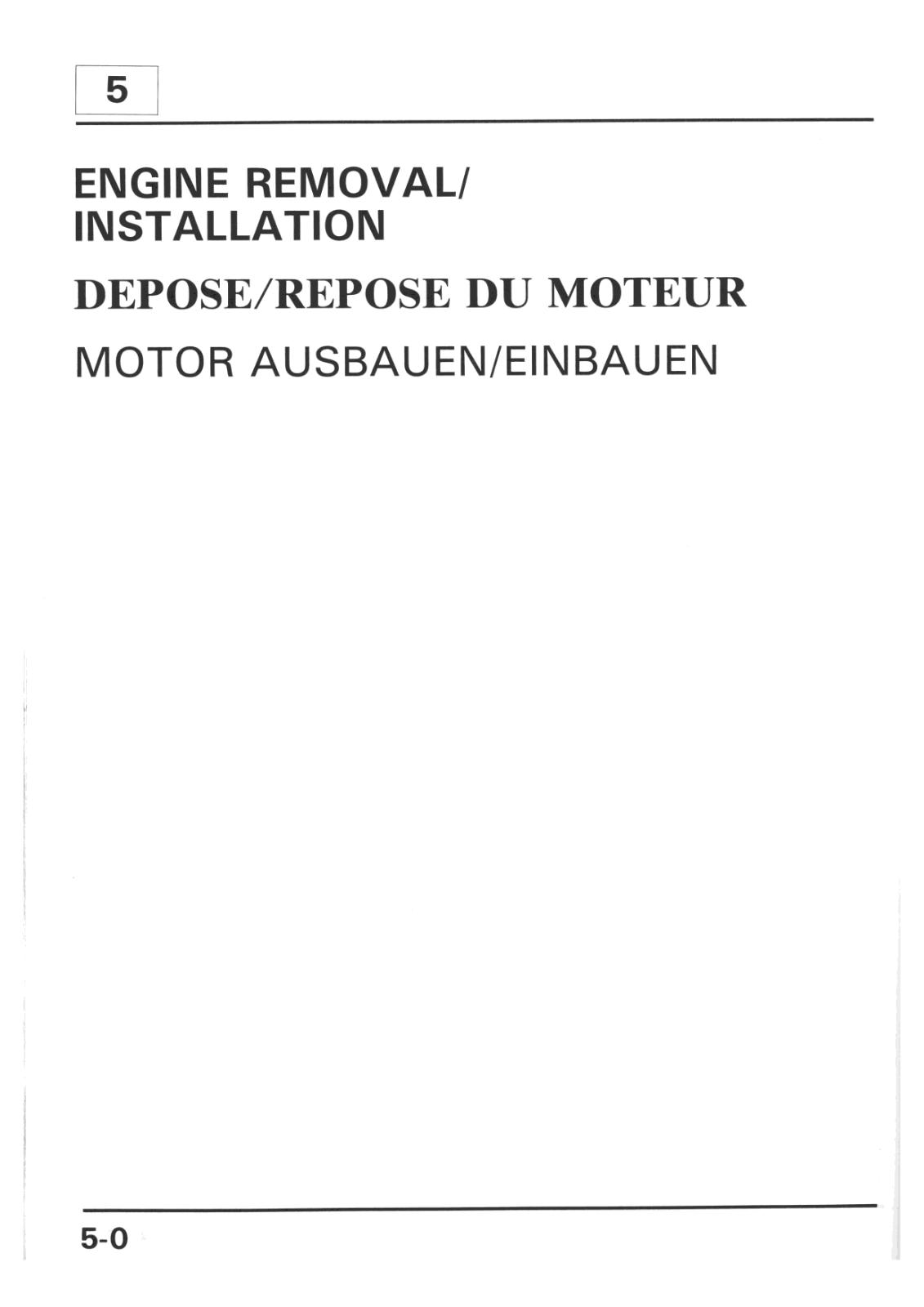 Honda XR 600R Service Manual Kapitel05