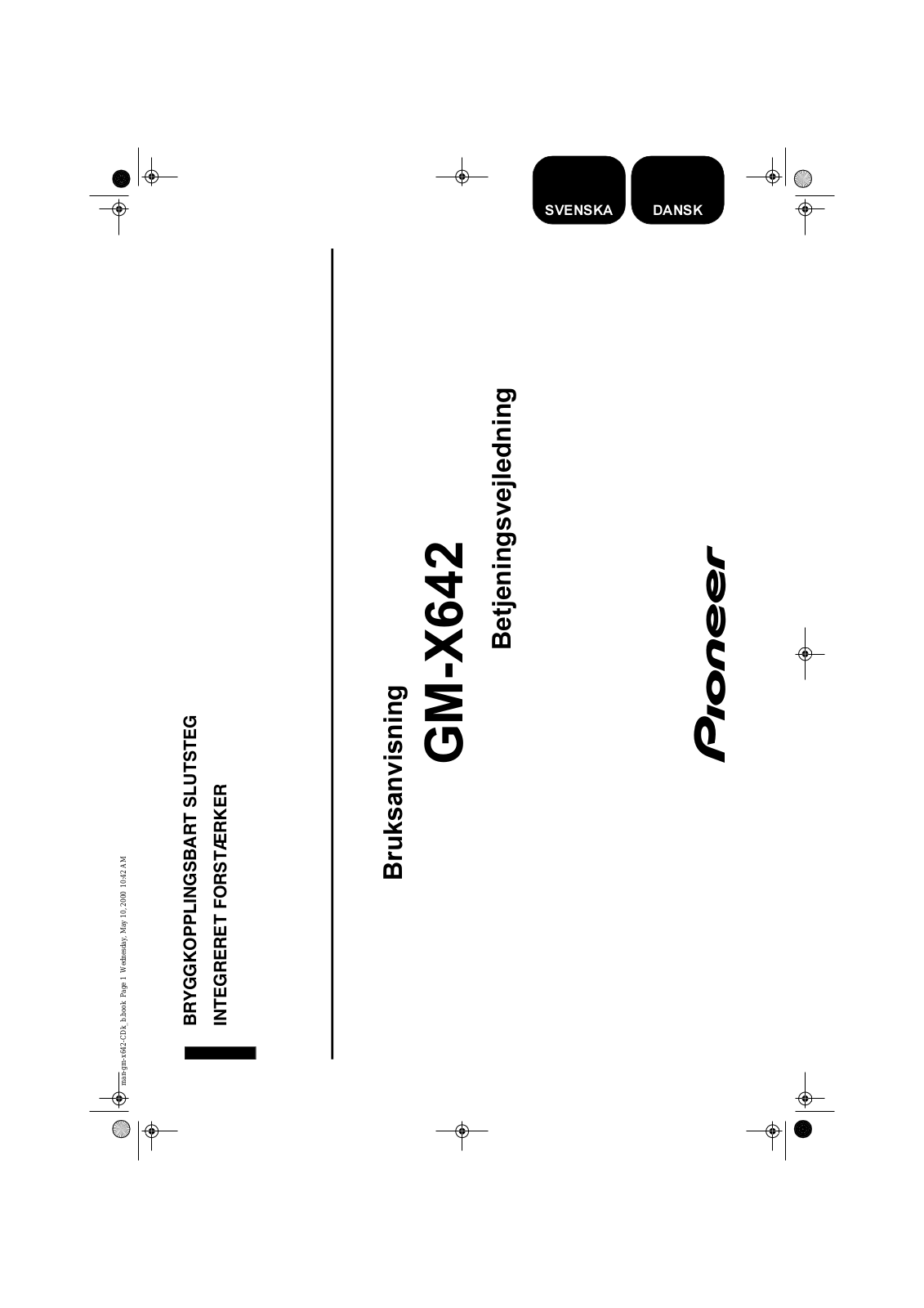 Pioneer GM-X642 User Manual