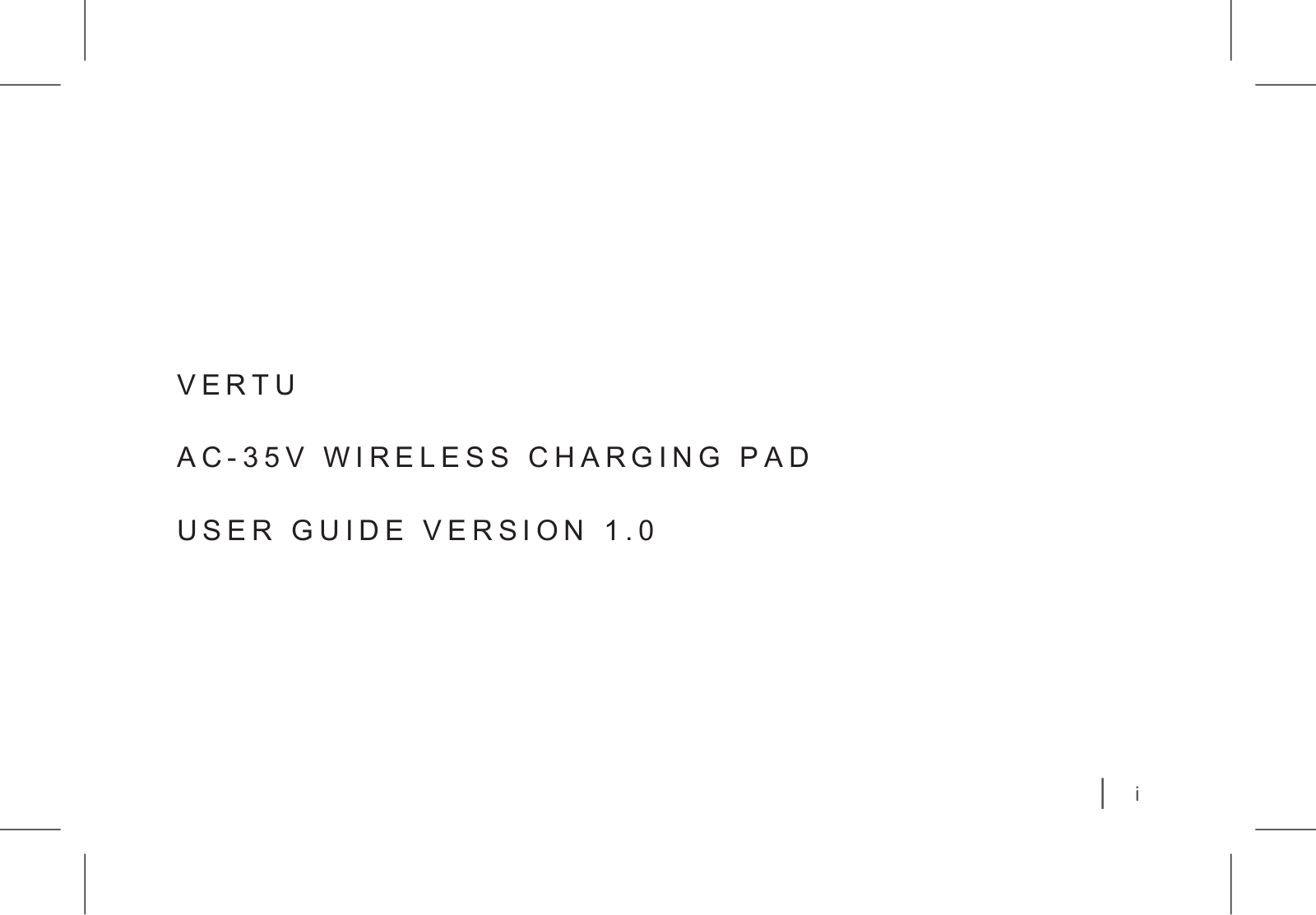 Vertu AC35V User Manual - ManualMachine.com