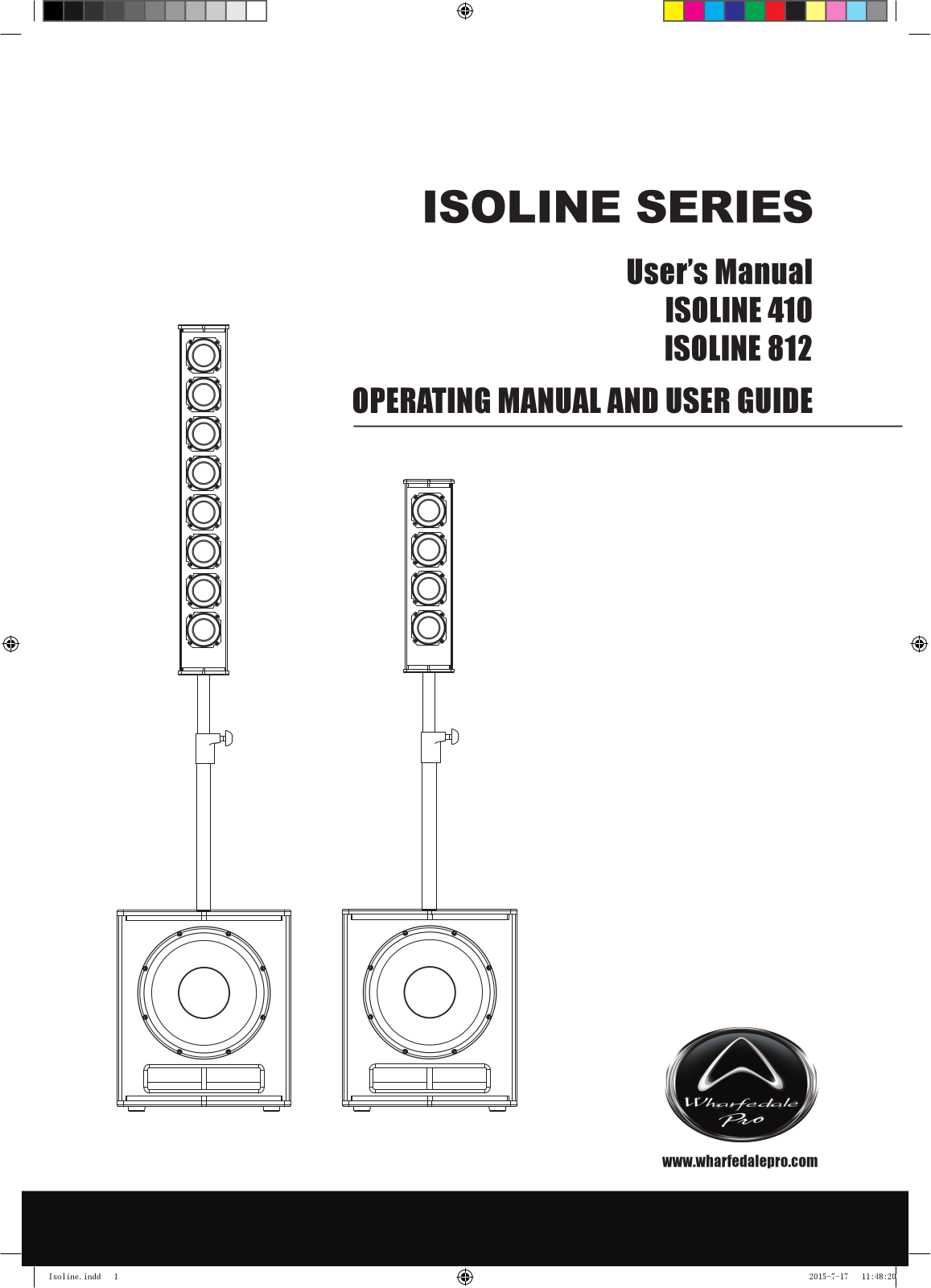 Wharfedale Pro ISOLINE 410, ISOLINE 812 User`s manual