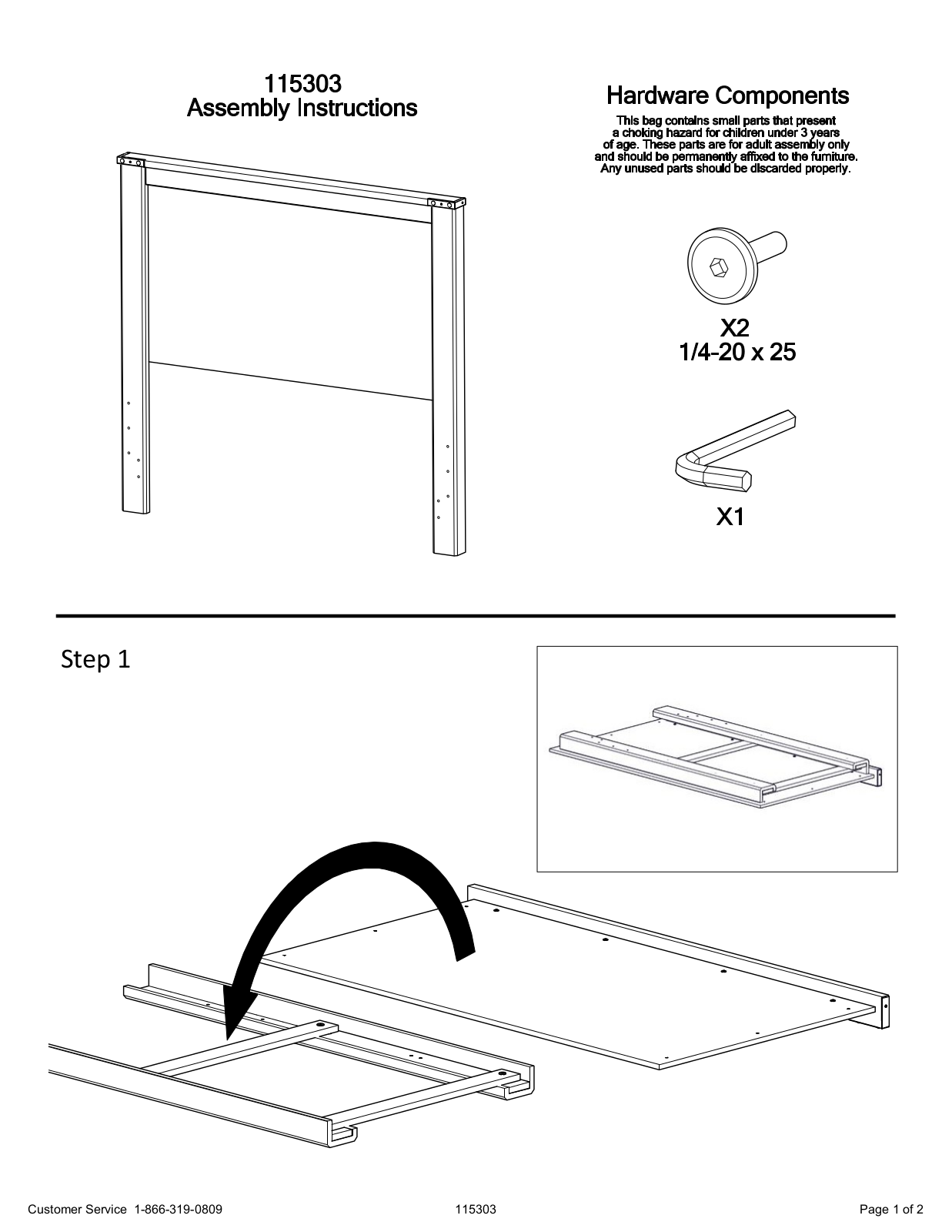 Ashley B446565897, B44687848660B10012, B446508784B10012 Assembly Guide