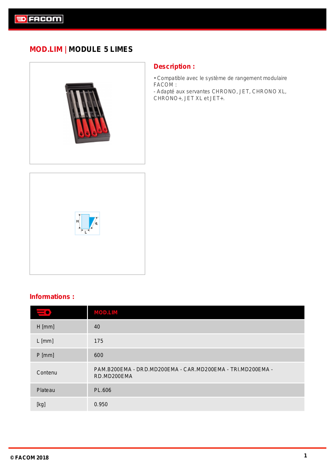 Facom MOD.LIMPB Specification - ManualMachine.com
