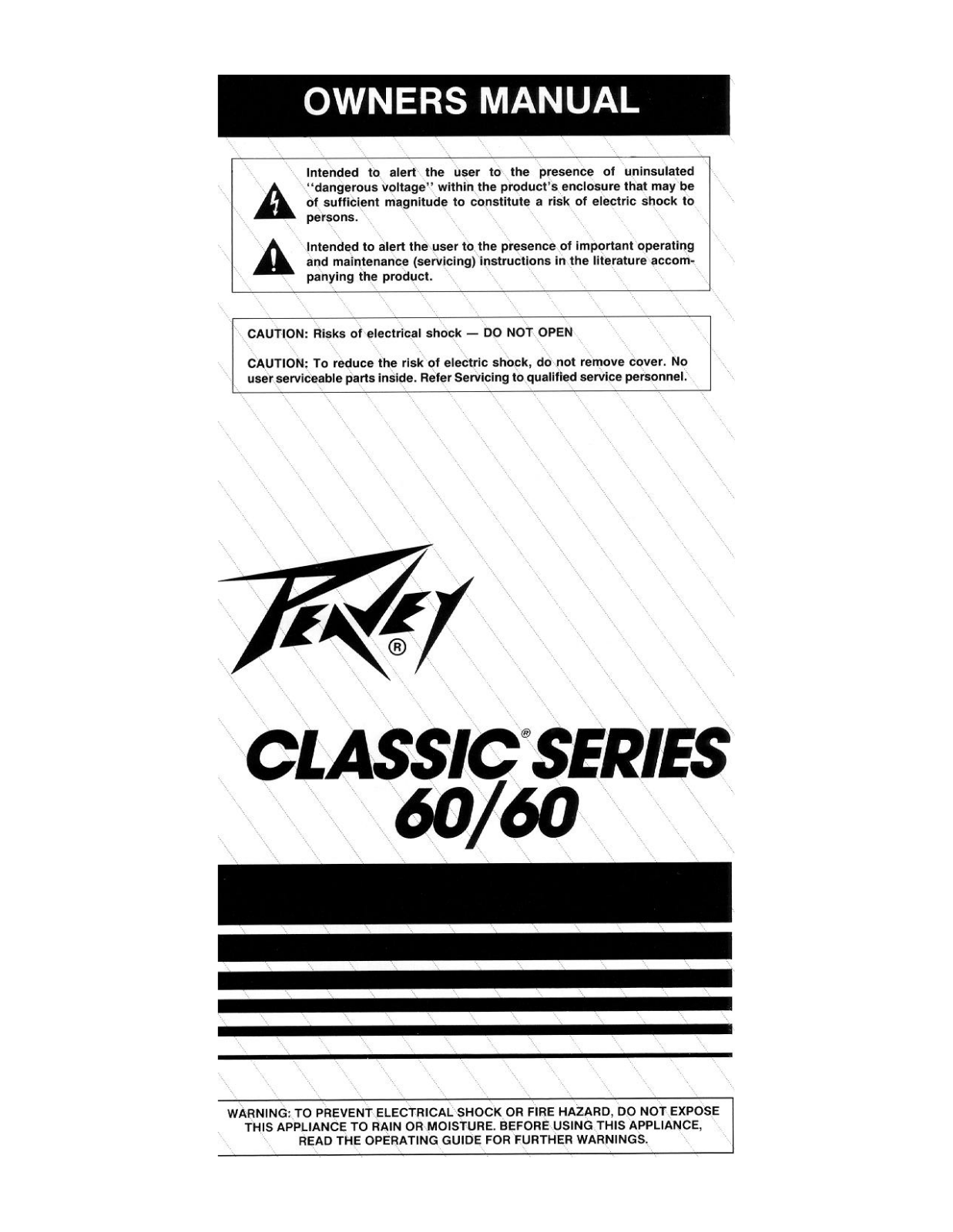 Peavey 60-60 User Manual