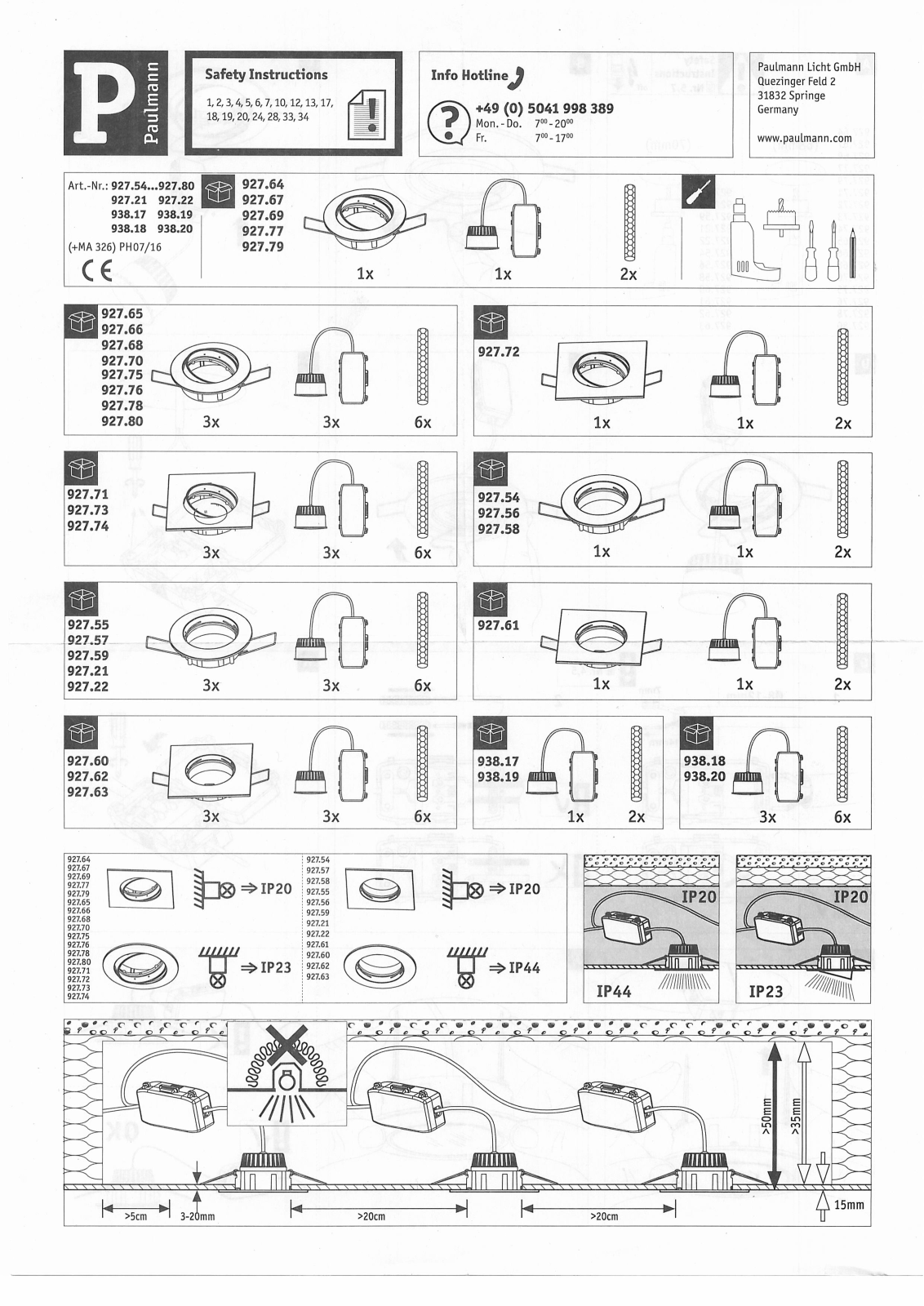 Paulmann 927.59 User Manual - ManualMachine.com