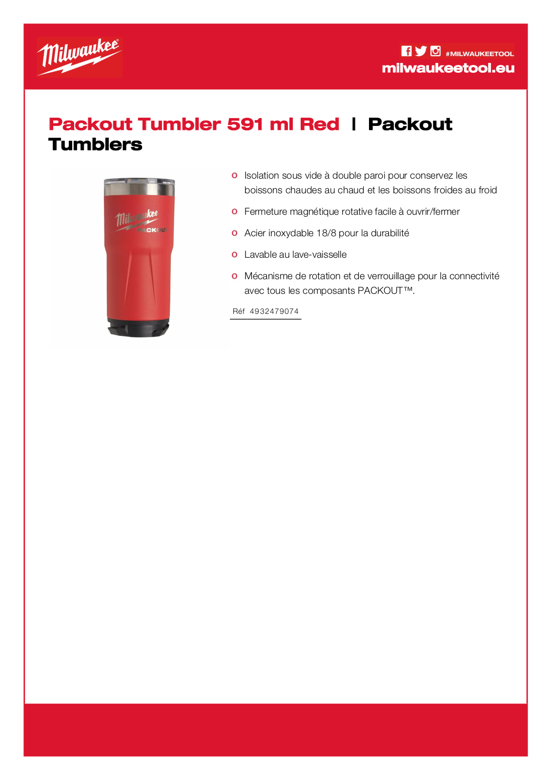 Milwaukee 4932479075 Specification - ManualMachine.com