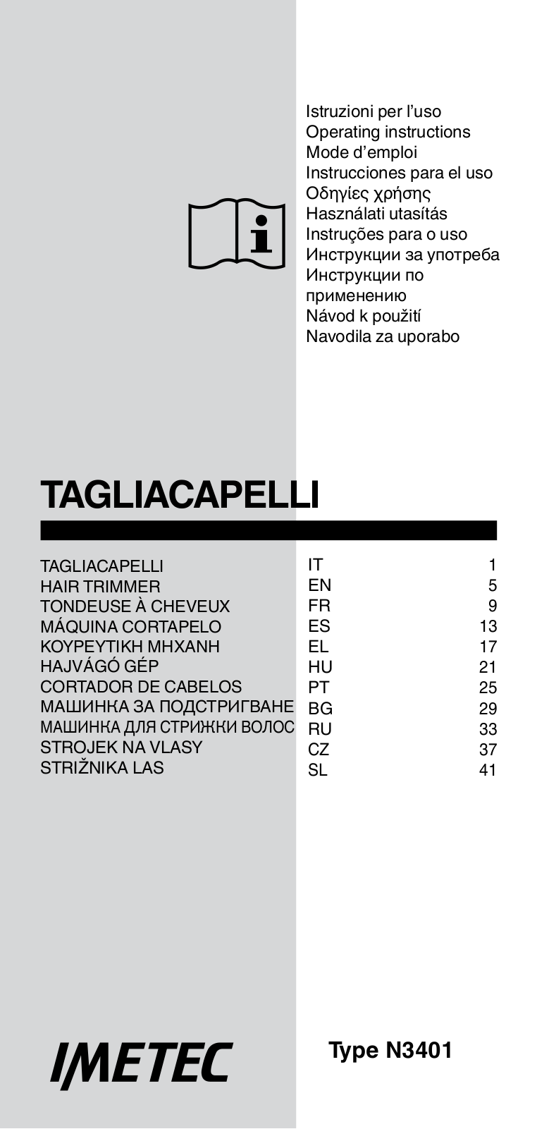 Imetec GK5 100 User Manual