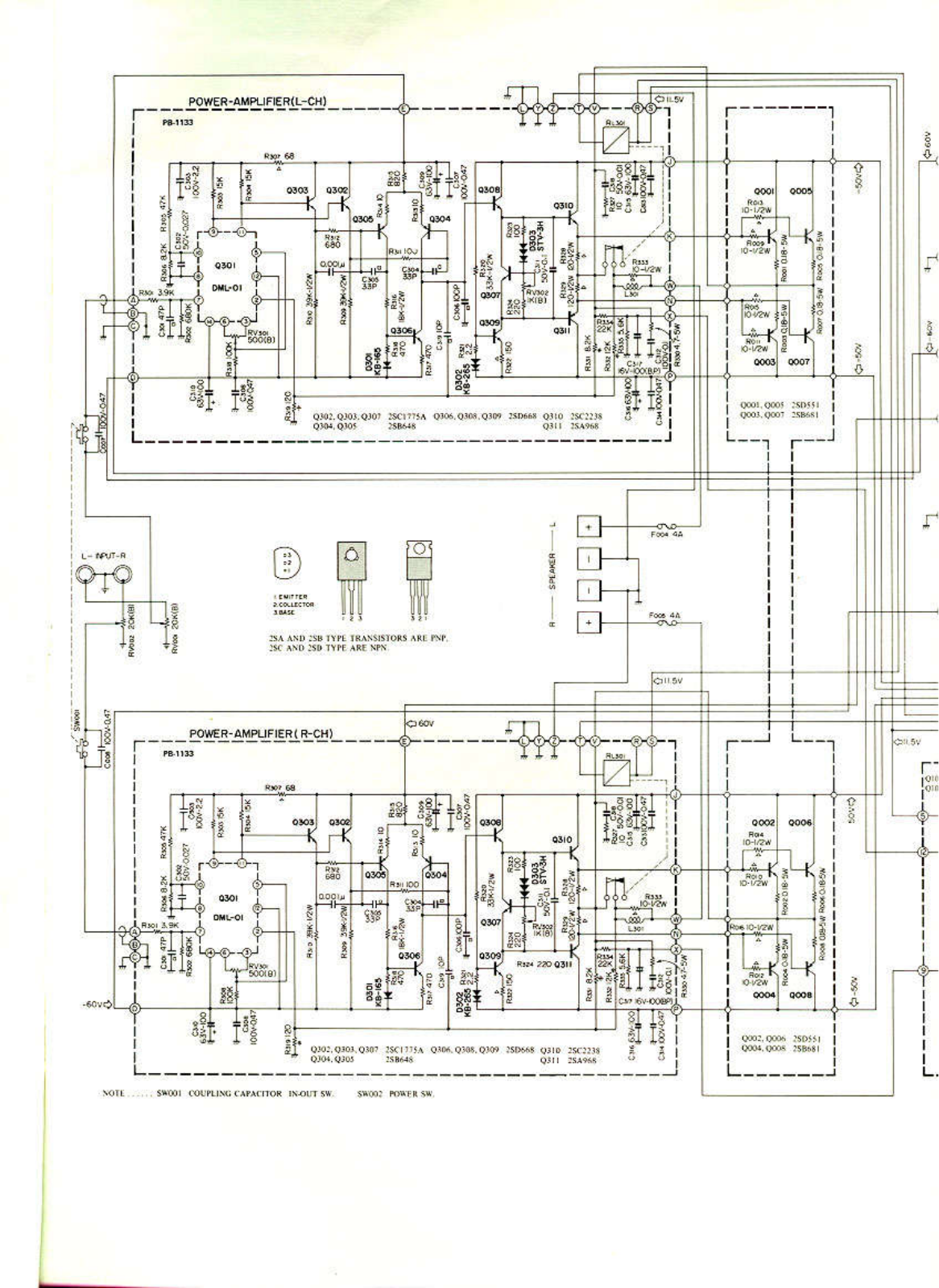 Luxman M-12 Schematic