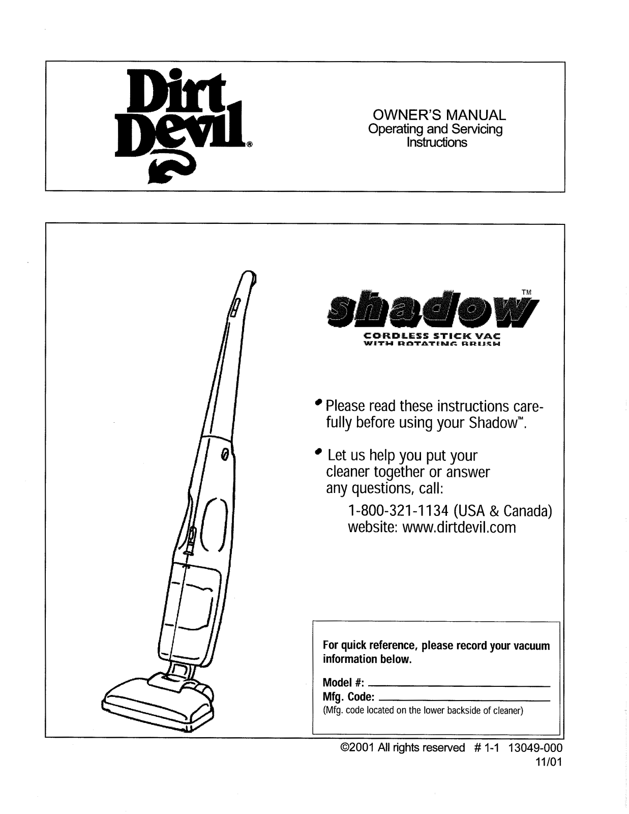 Dirtdevil M83500 User Manual - ManualMachine.com