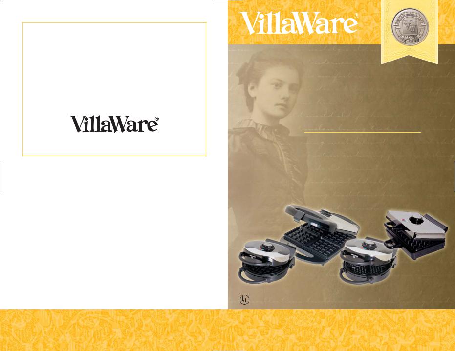 Villaware 3100, 5800, 3200 User Manual